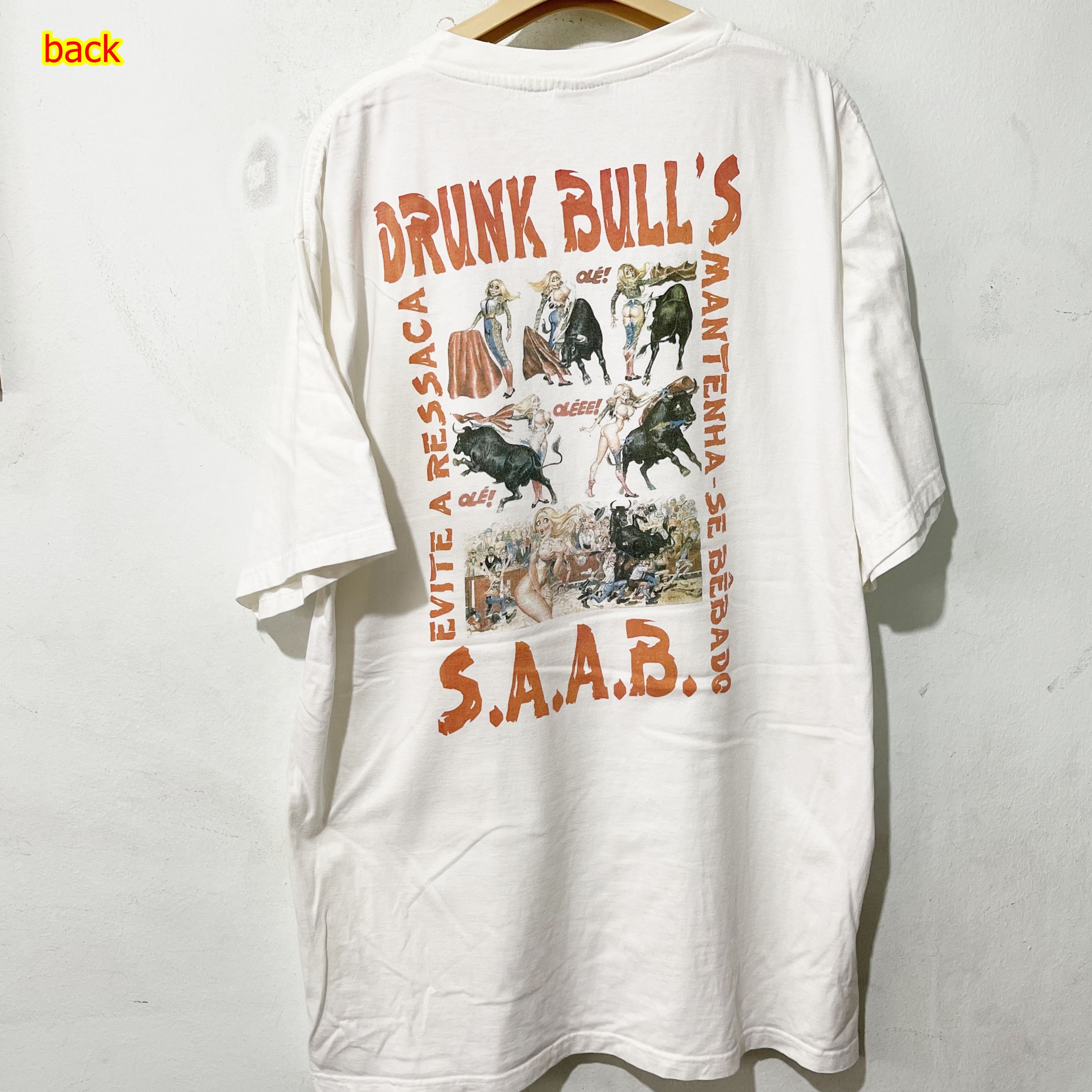 Vintage Vintage 1999 Drunk Bulls T-Shirt Size US XL / EU 56 / 4 - 1 Thumbnail