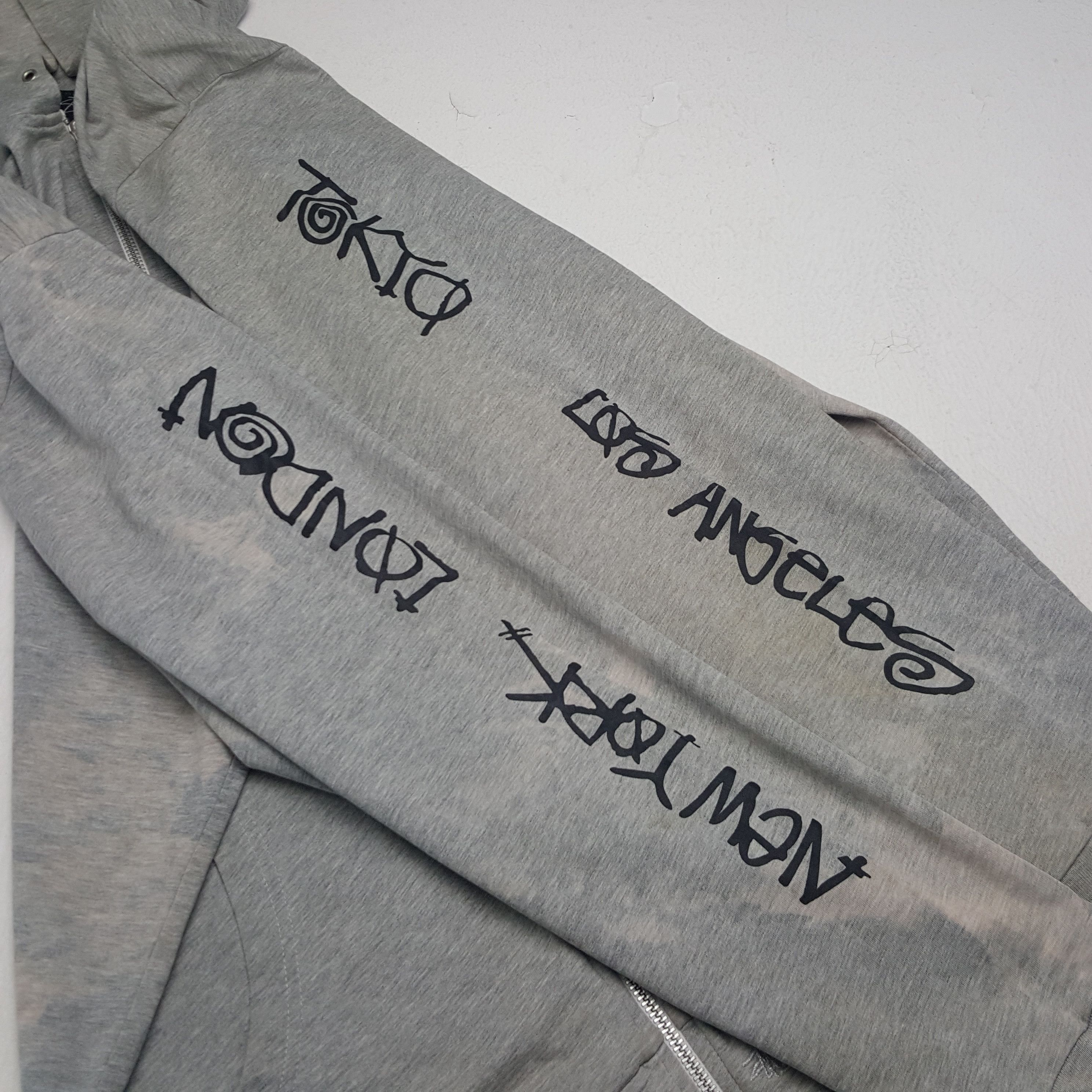 Stussy × Vintage Vintage Stussy USA Acid Wash Zipper Jacket With Hoodies Size US L / EU 52-54 / 3 - 7 Thumbnail