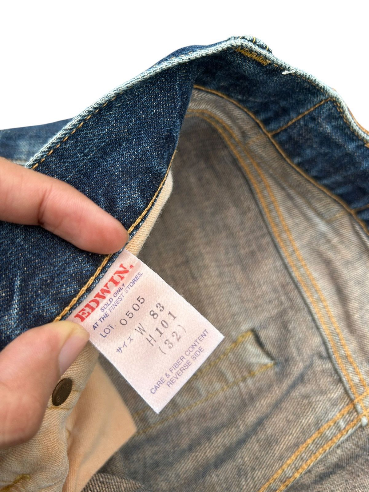 Kapital Vintage Edwin 505 Selvedge Thrashed Denim Jeans Size US 33 - 6 Thumbnail