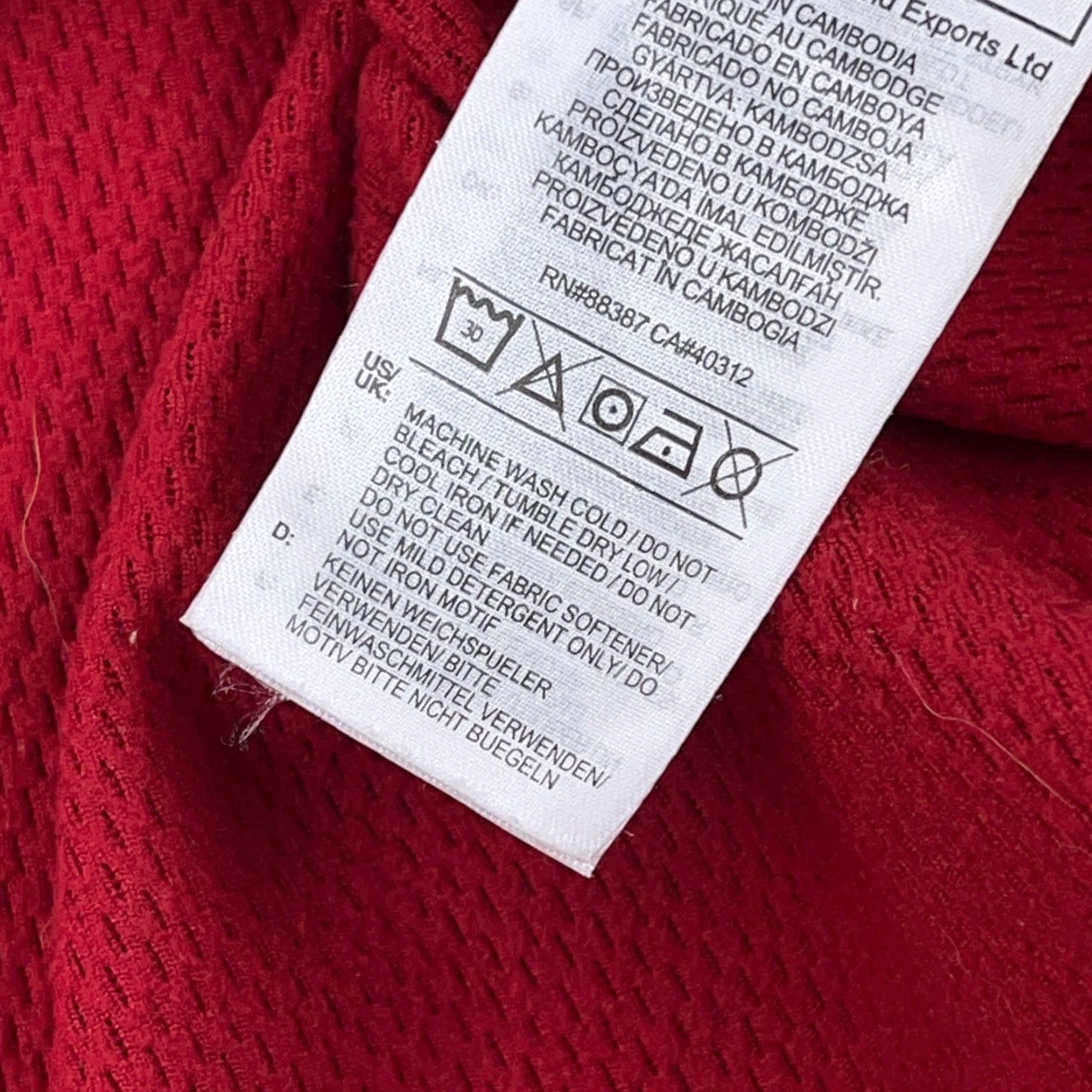 Adidas Adidas Hoodie Men M Red Sweatshirt Pullover Logo Graphic Print Street Urban Classic Sports Size US M / EU 48-50 / 2 - 4 Thumbnail