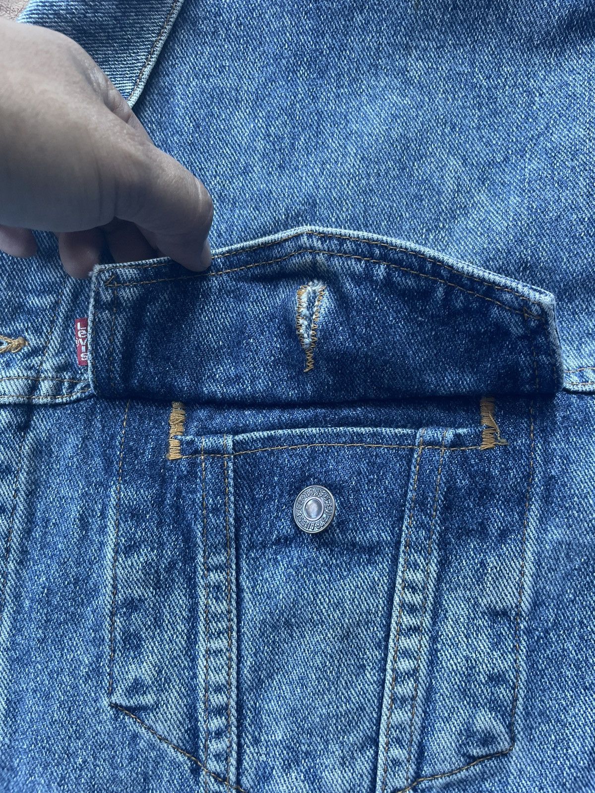 Levi's Vintage 1993 Levis 73598 Denim Jacket Size US XXL / EU 58 / 5 - 14 Thumbnail