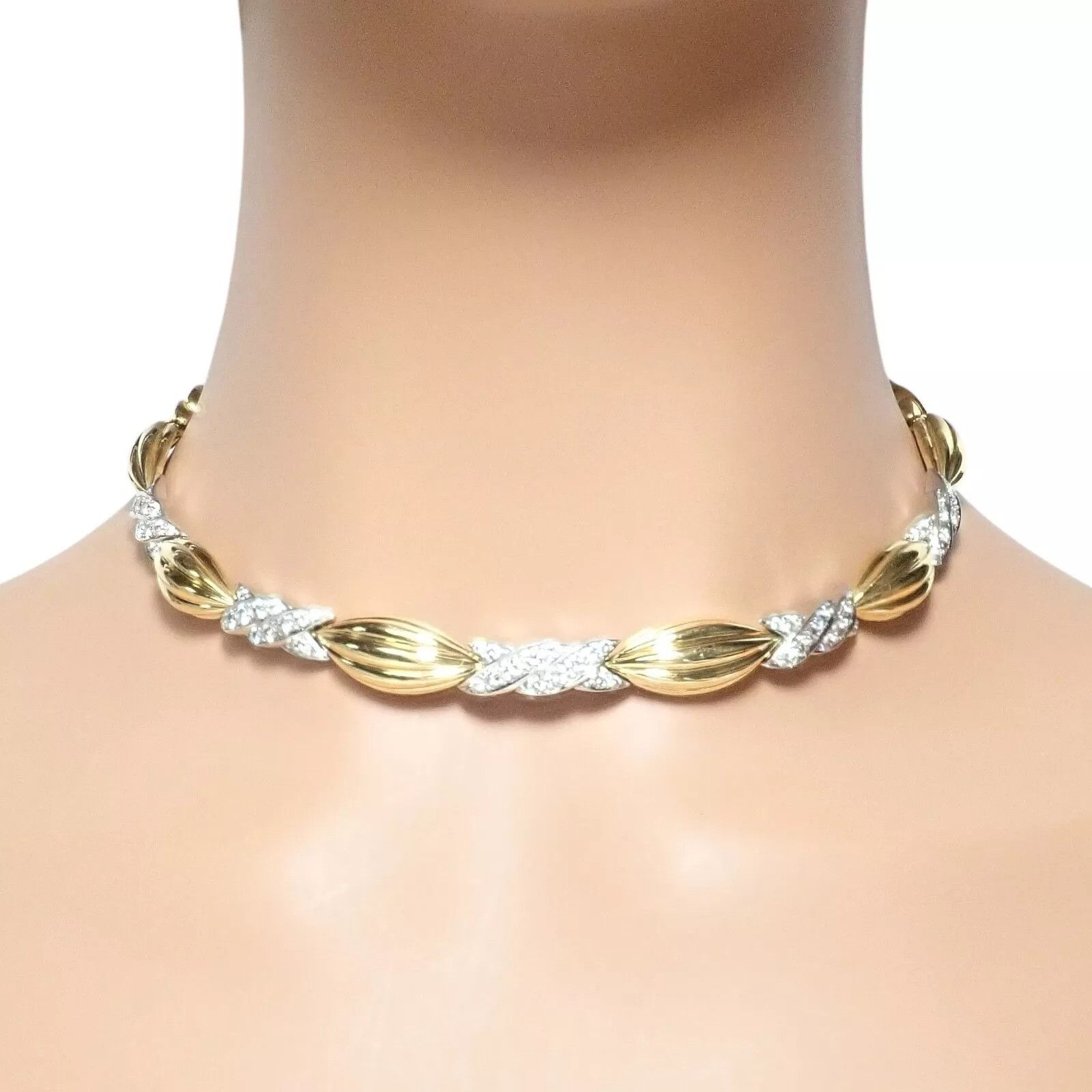 Tiffany & Co. Tiffany & Co 18k Yellow + White Gold Diamond Candy Necklace Size ONE SIZE - 13 Thumbnail