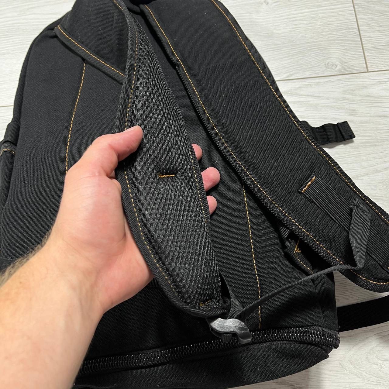 Japanese Brand Multi pocket Gold Be Gorpcore y2k black backpack Size ONE SIZE - 3 Thumbnail