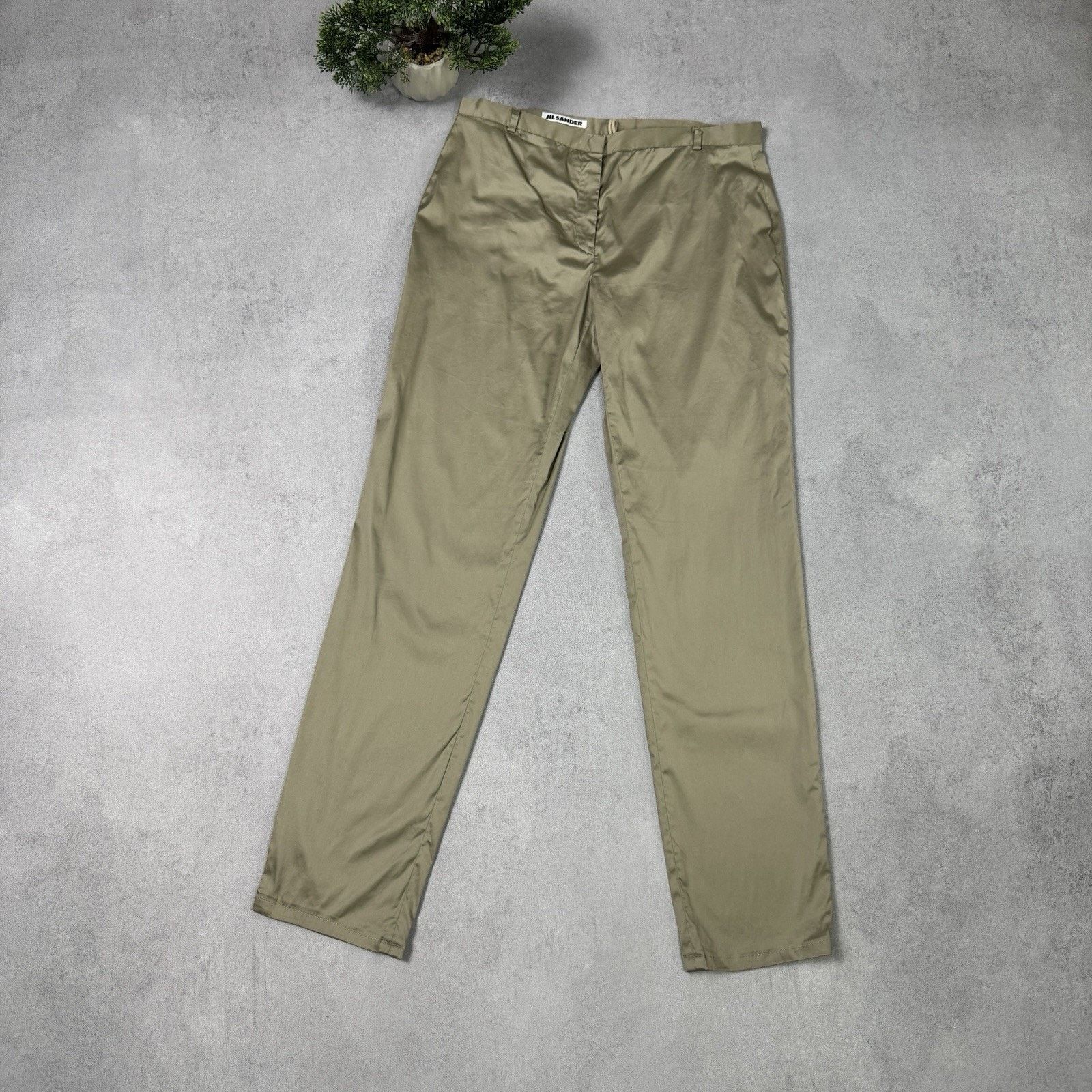 Vintage Jil Sander Women Trousers Beige Pants Size 38