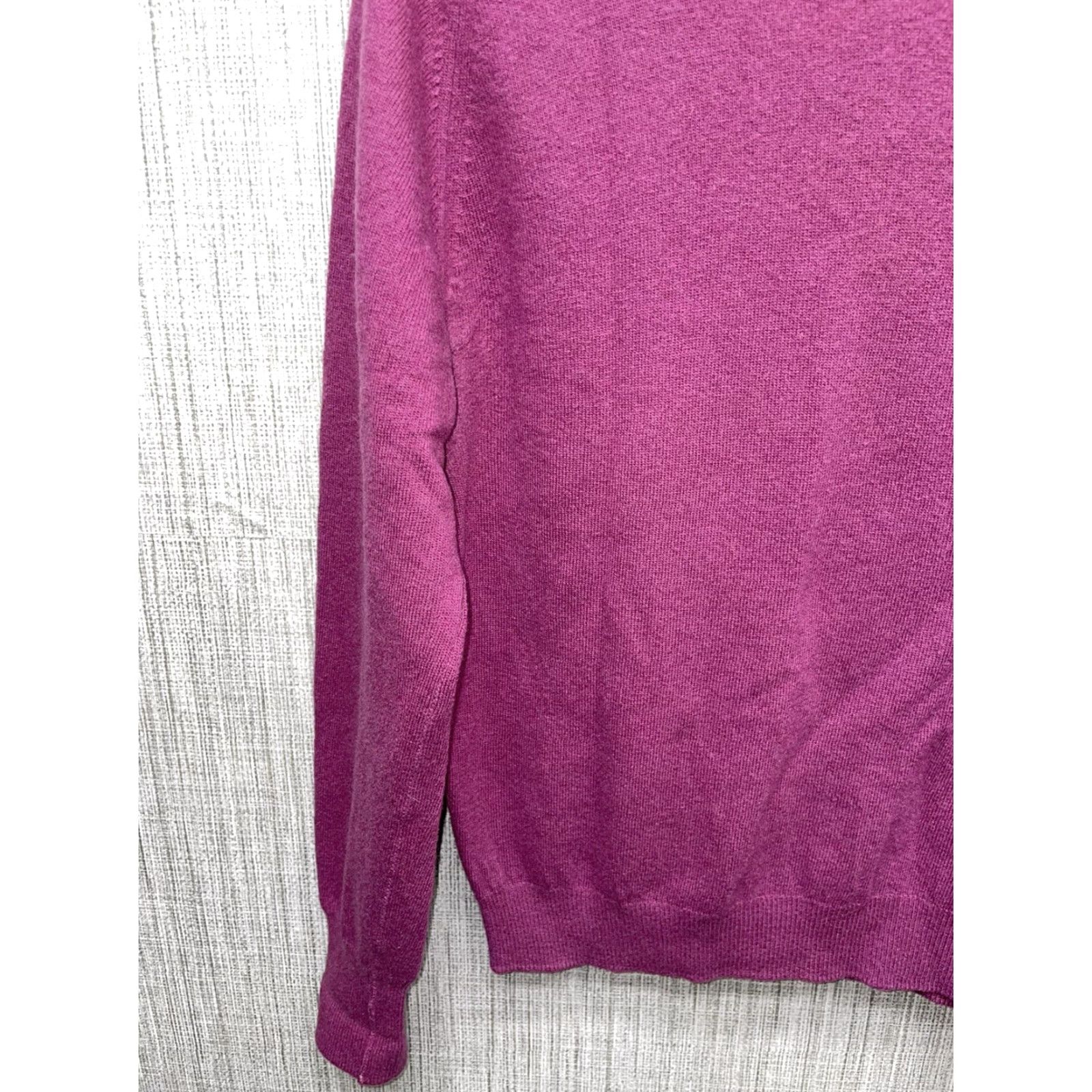 Vintage VINTAGE Murray Bros Purple Lambswool Mock Neck Sweater Womens M Scotland 100% Pure Pullover Size M / US 6-8 / IT 42-44 - 3 Thumbnail