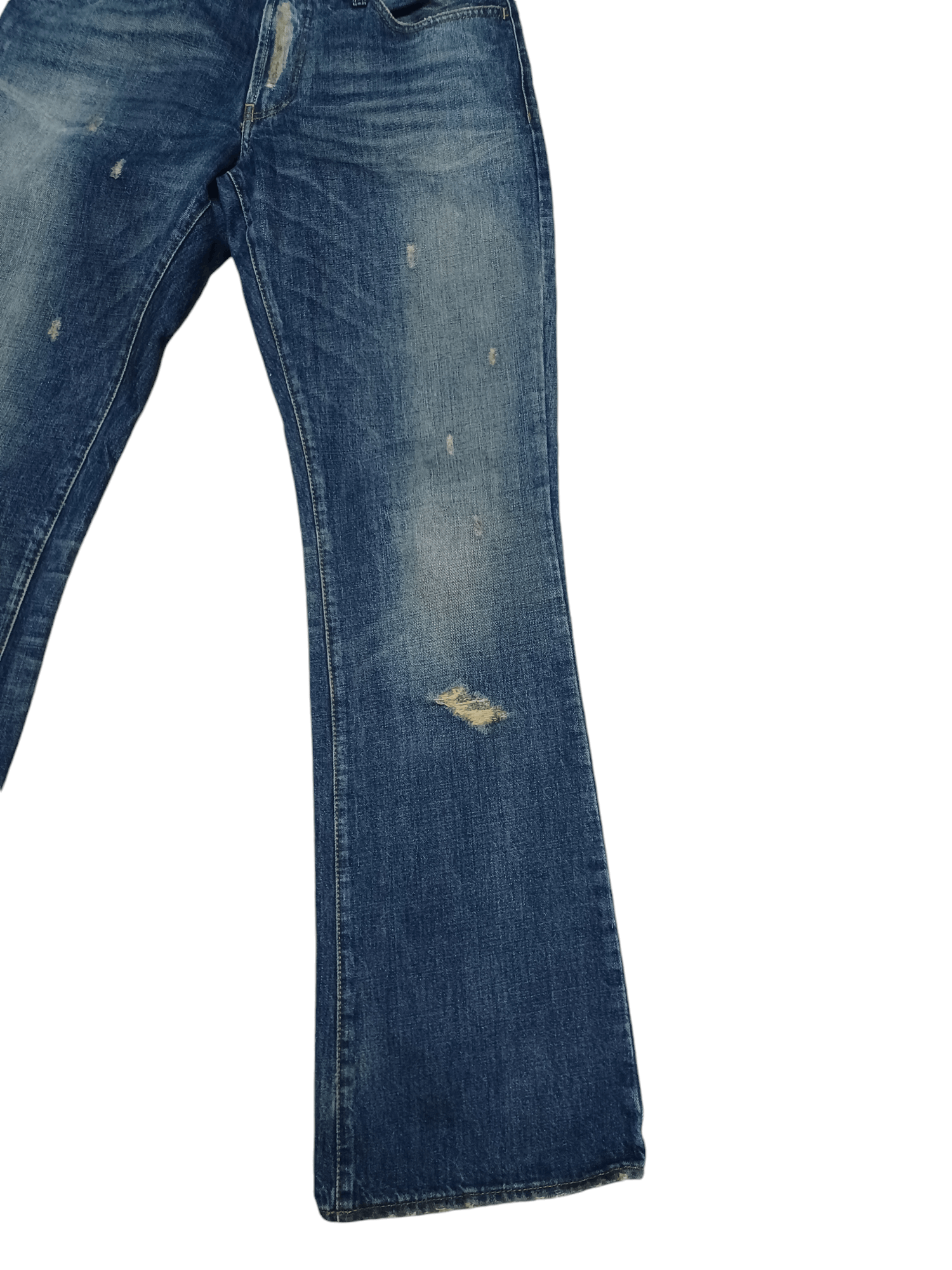 Energie ENERGIE MADE IN ITALY BOOTCUT DISTRESSED AVANT GARDE JEANS Size US 34 / EU 50 - 3 Thumbnail