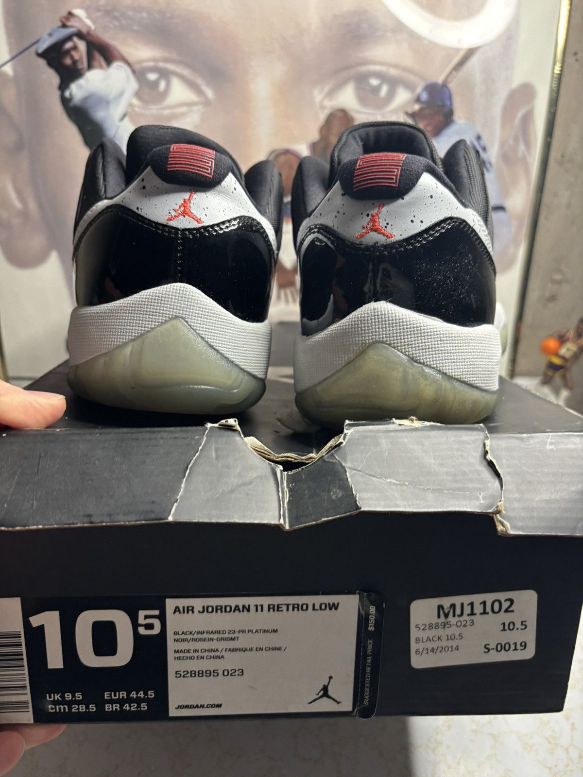 Jordan Brand Air Jordan 11 Retro Low Infrared Size US 10.5 / EU 43-44 - 7 Thumbnail