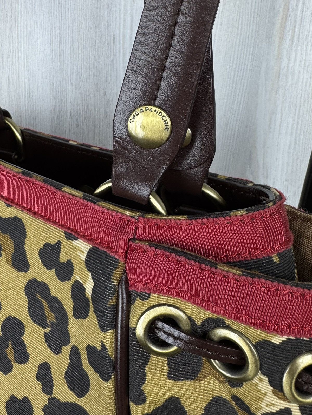 Moschino Moschino Cheap & Chic Leopard animal print handle bag Size ONE SIZE - 8 Thumbnail
