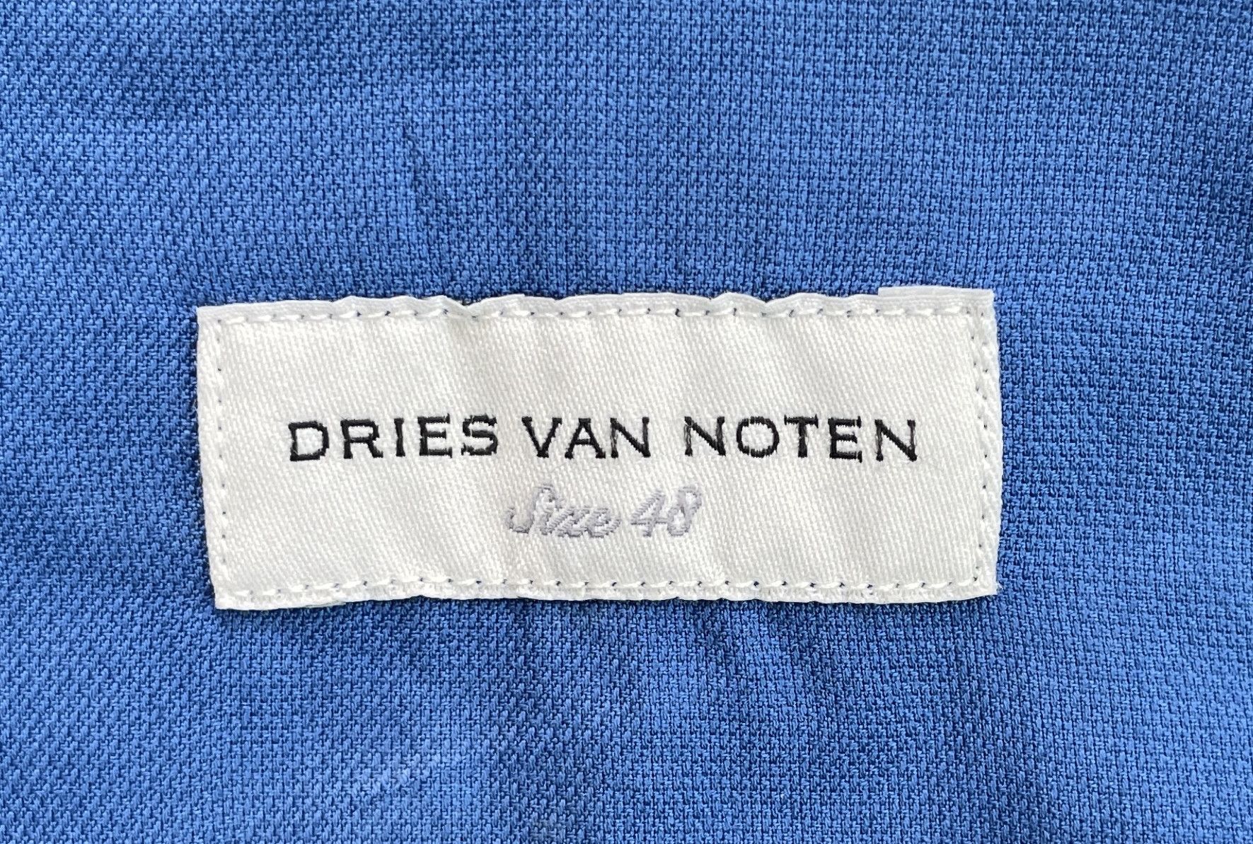 Dries Van Noten DRIES VAN NOTEN Classic Royal Blue Shirt Size US L / EU 52-54 / 3 - 8 Thumbnail