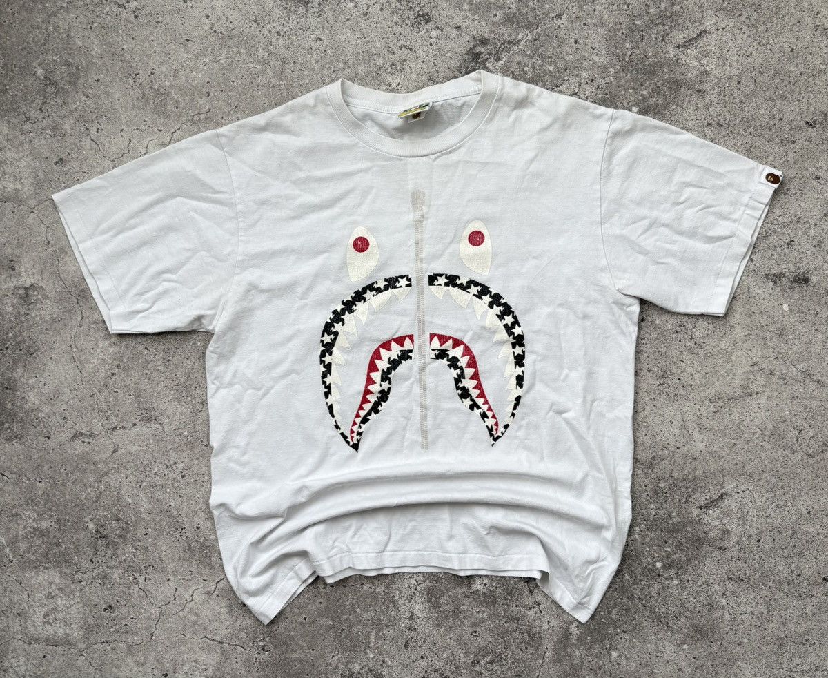 Bape Bape Shark tee USA Stars Size US L / EU 52-54 / 3 - 1 Thumbnail