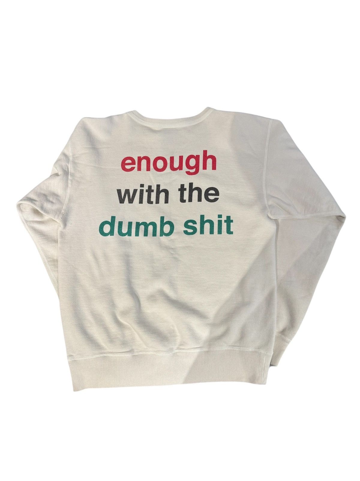 Saint Michael Saint Michael “Read A Book” White Crewneck Size US M / EU 48-50 / 2 - 2 Thumbnail