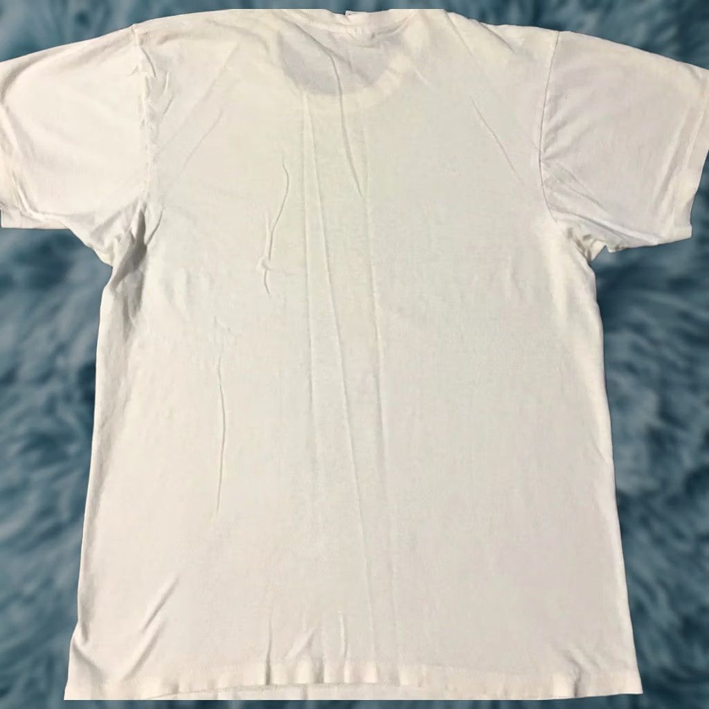Hanes VINTAGE Hanes Shirt S White 80s 90s Faded Distressed Grunge Punk Biker Skate Surf Trucker ME? Size US S / EU 44-46 / 1 - 1 Thumbnail