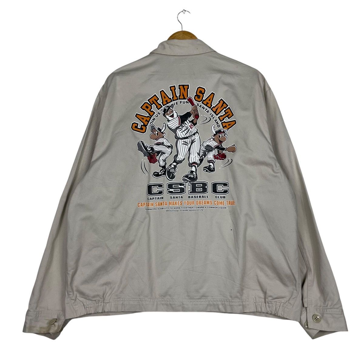 Cartoon Network × Japanese Brand × Vintage 💥VTG CAPTAIN SANTA WORKER LIGHT JACKET Size US L / EU 52-54 / 3 - 7 Thumbnail