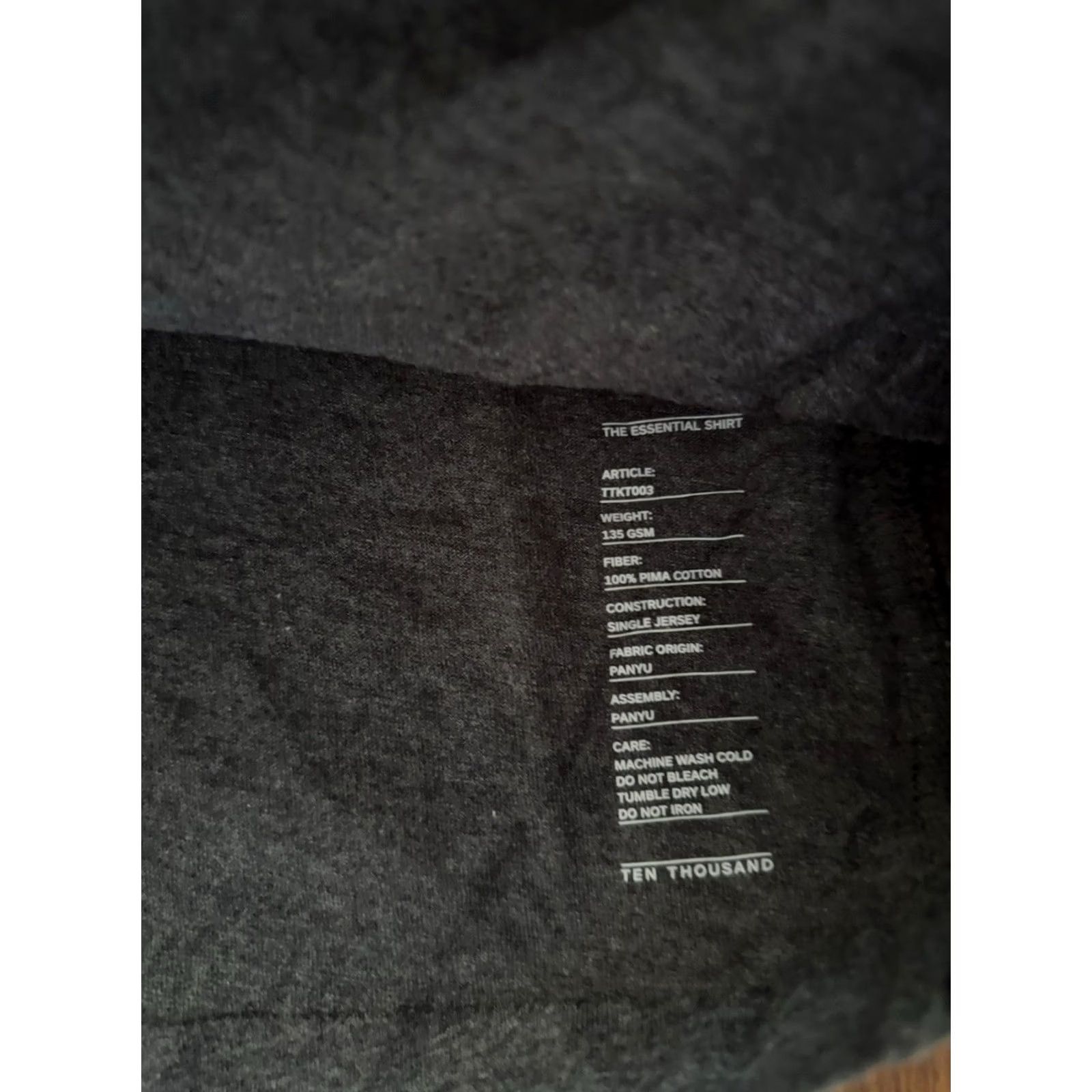 Ten Thousand Shirt Men Small Chrcl Essential Standard Workout Gym Comfort, Men's — image 2 of 4