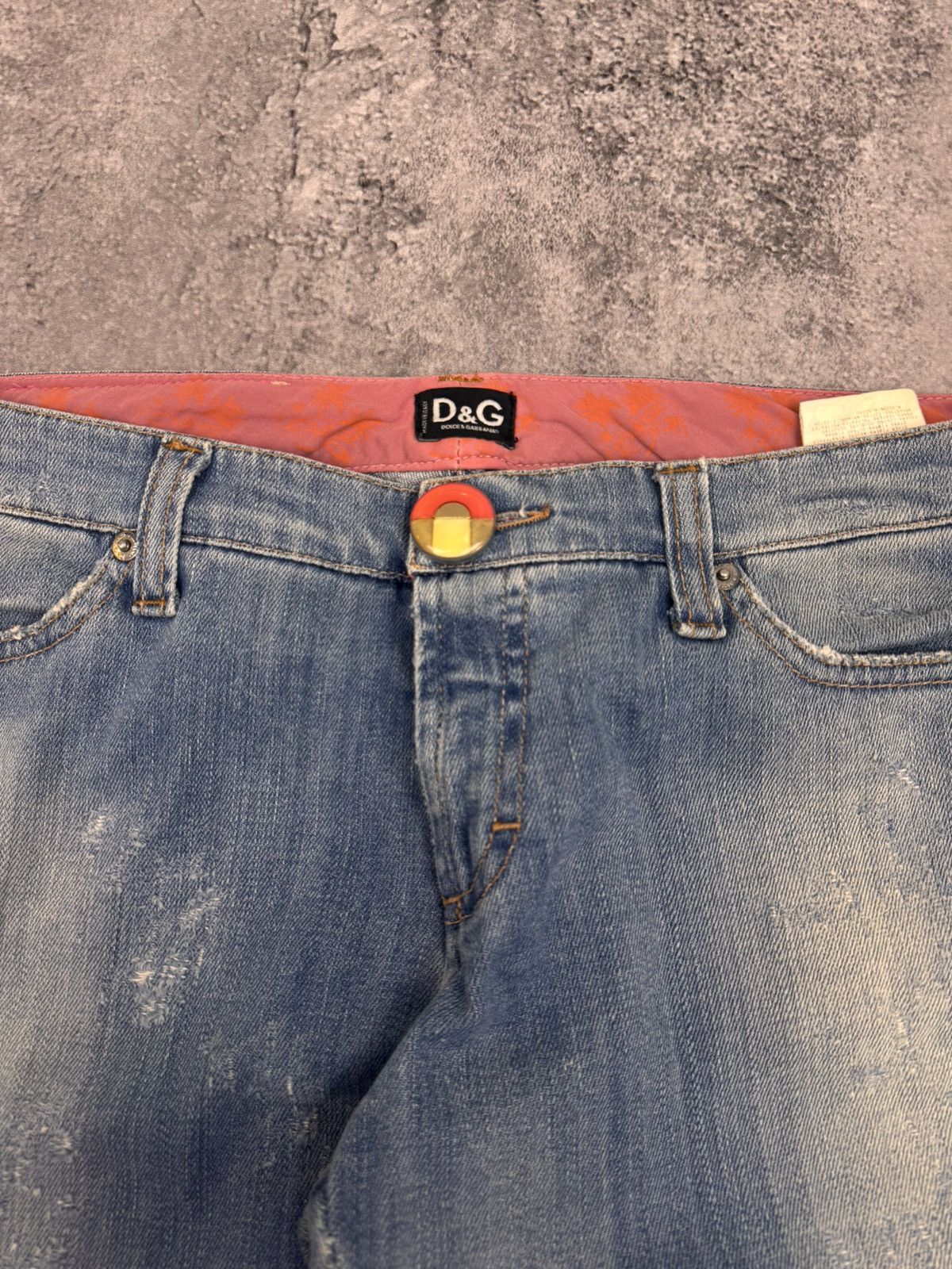 Dolce & Gabbana Dolce&Gabanna Women Rare 90s Flared Jeans Blue Size 29 Size 29" - 8 Thumbnail