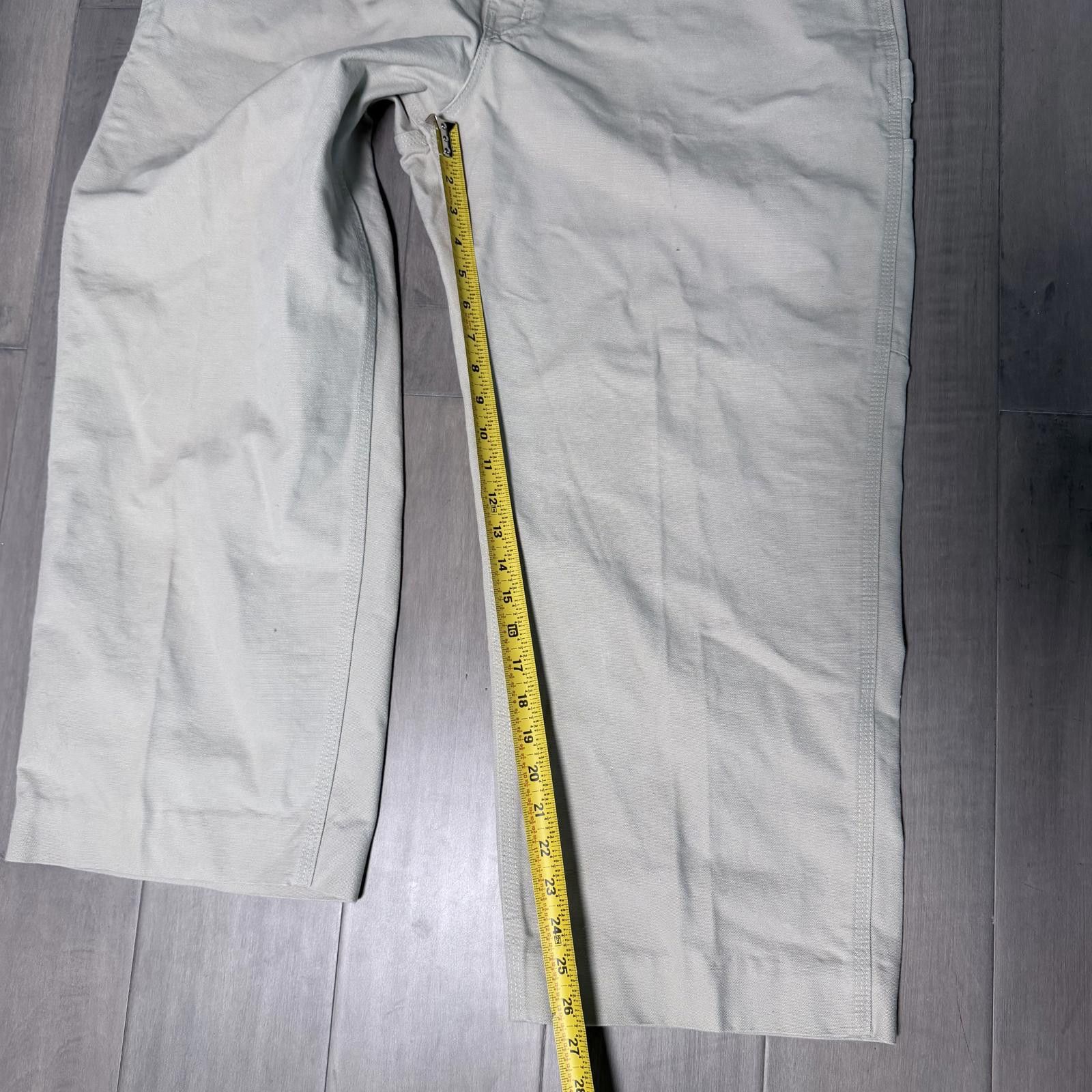 Carhartt Carhartt Men's Light Beige Cotton Work Pants Size 40x30 Size US 40 / EU 56 - 4 Thumbnail