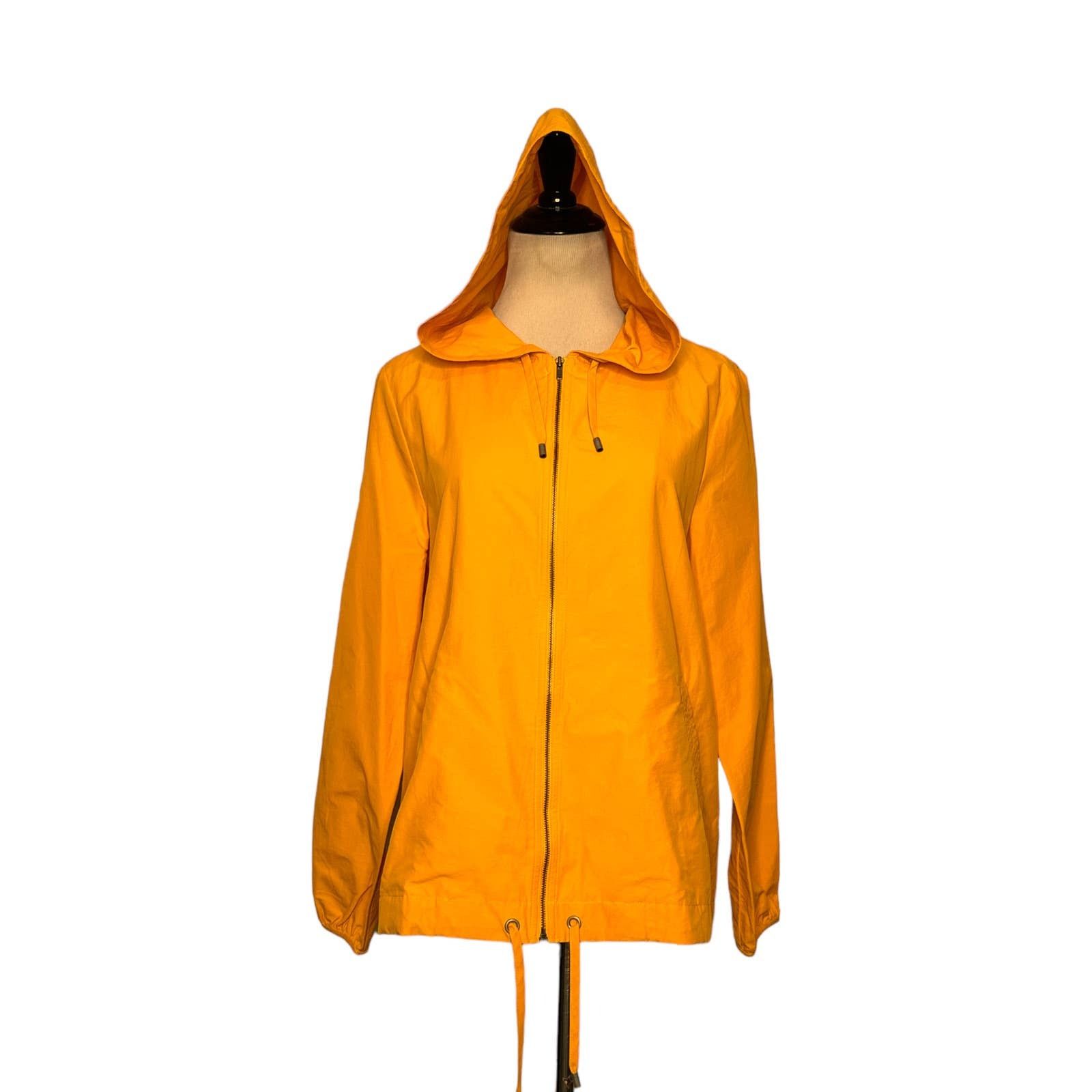 Eileen Fisher EILEEN FISHER Mango Drawstring Hooded Zip Jacket size PM Size M / US 6-8 / IT 42-44 - 1 Thumbnail