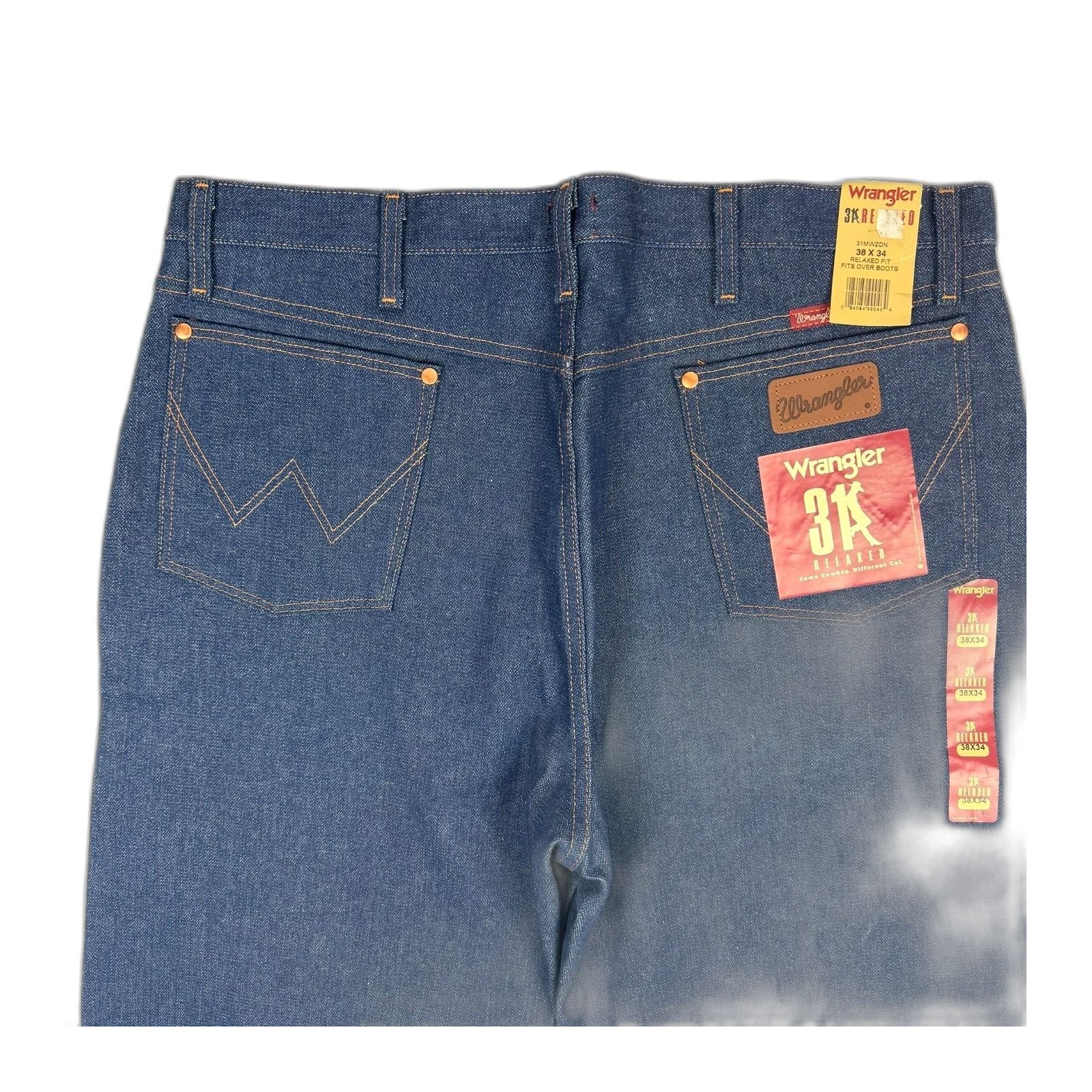 Wrangler Wrangler Relaxed Fit 38x34 Men's Denim Jeans 31MWZDN Rigid Size US 38 / EU 54 - 9 Thumbnail