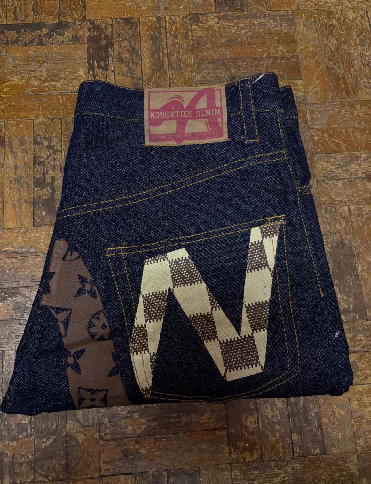 Jean × Vintage NOUGHTIES RAW DENIM Size US 34 / EU 50 - 9 Thumbnail