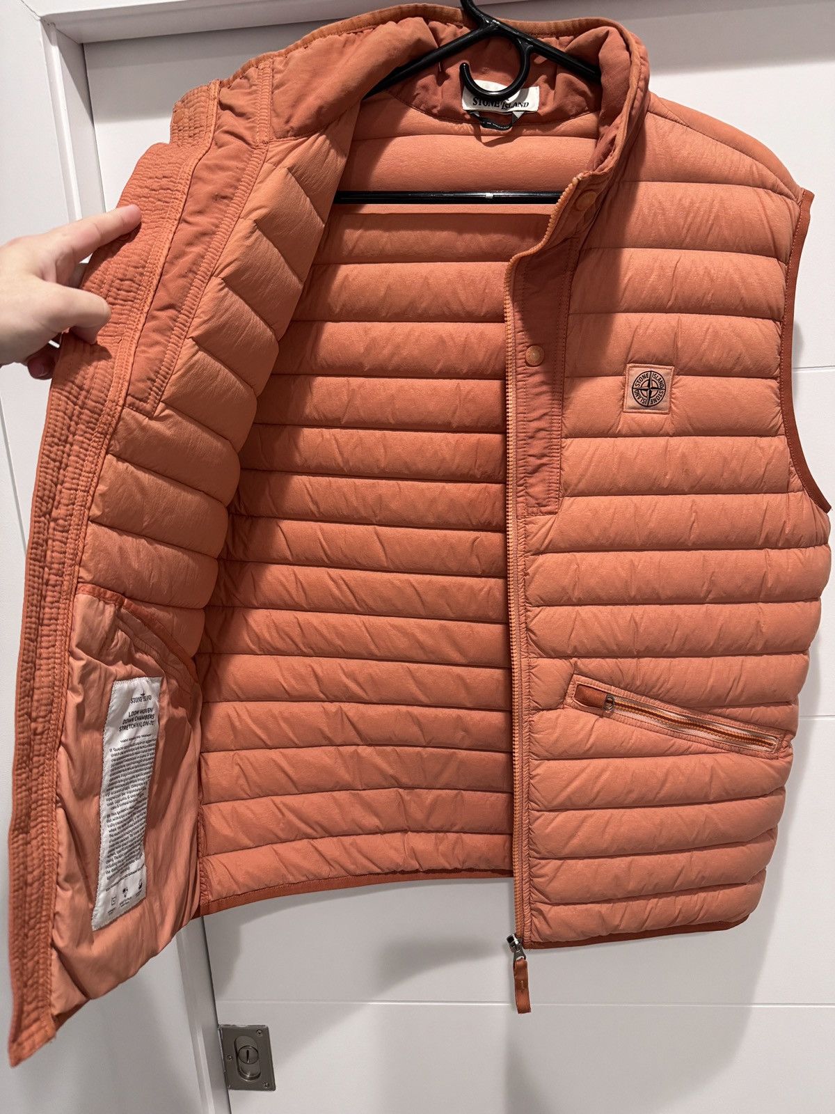 Stone Island Stone Island Nylon Patch Orange Puffer Vest Down Size XL Size US XL / EU 56 / 4 - 6 Thumbnail