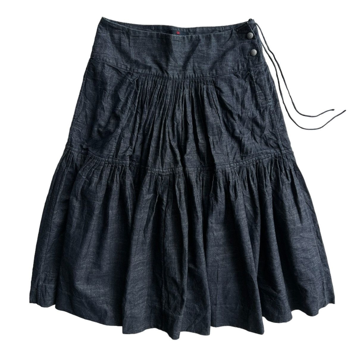 45rpm × Japanese Brand × Kapital 45RPM INDIGO DYED DENIM SKIRT Size 27" / US 4 / IT 40 - 2 Thumbnail