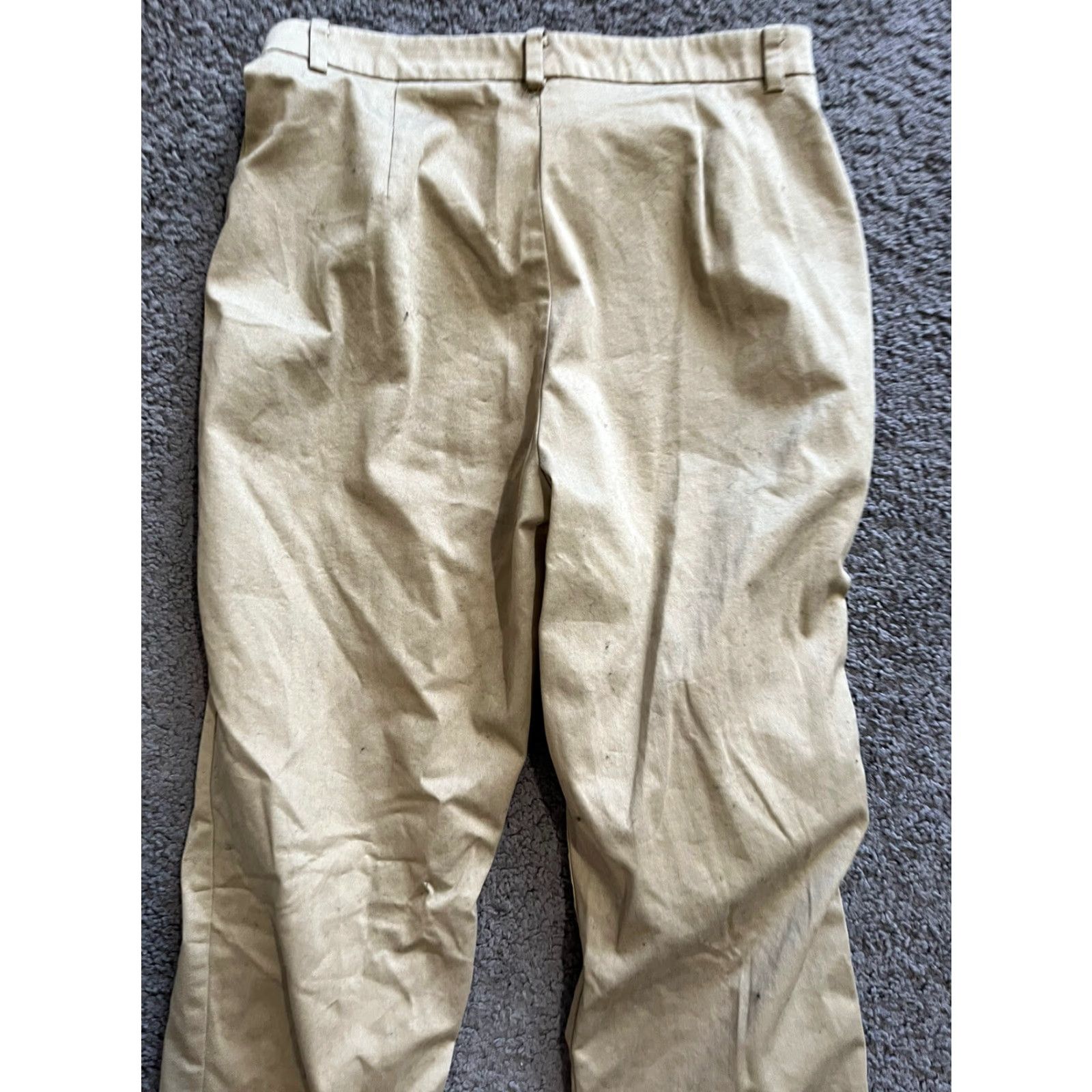 Eddie Bauer VINTAGE Eddie Bauer Dress Pants Woman Flat Front Khaki 10 Inseam 29.5in Adult Women Khaki Beige Brown wpL 9647 Size 32" / US 10 / IT 46 - 4 Thumbnail