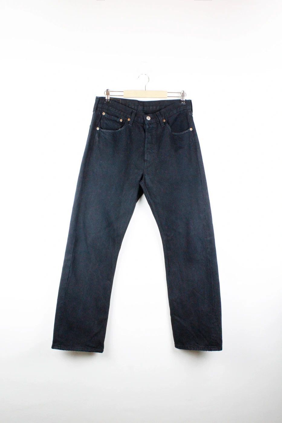 Levi's Vintage Clothing Vintage Levis 501 Red Tab Jeans Black Denim Pants Y2K Size US 32 / EU 48 - 1 Thumbnail