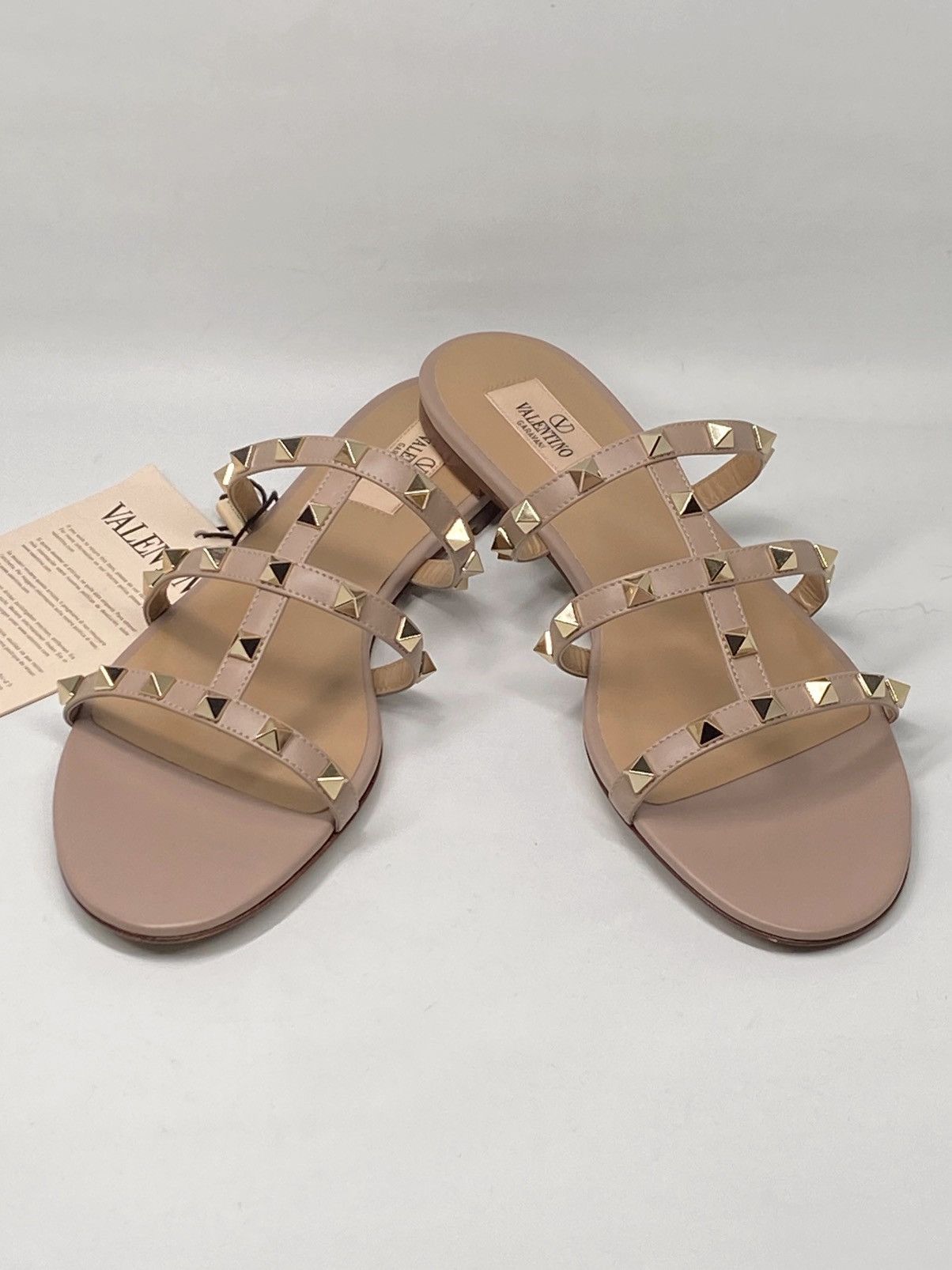 Valentino Valentino Garavani Rockstud Slide Sandal size 40.5 Size US 10.5 / IT 40.5 - 1 Thumbnail