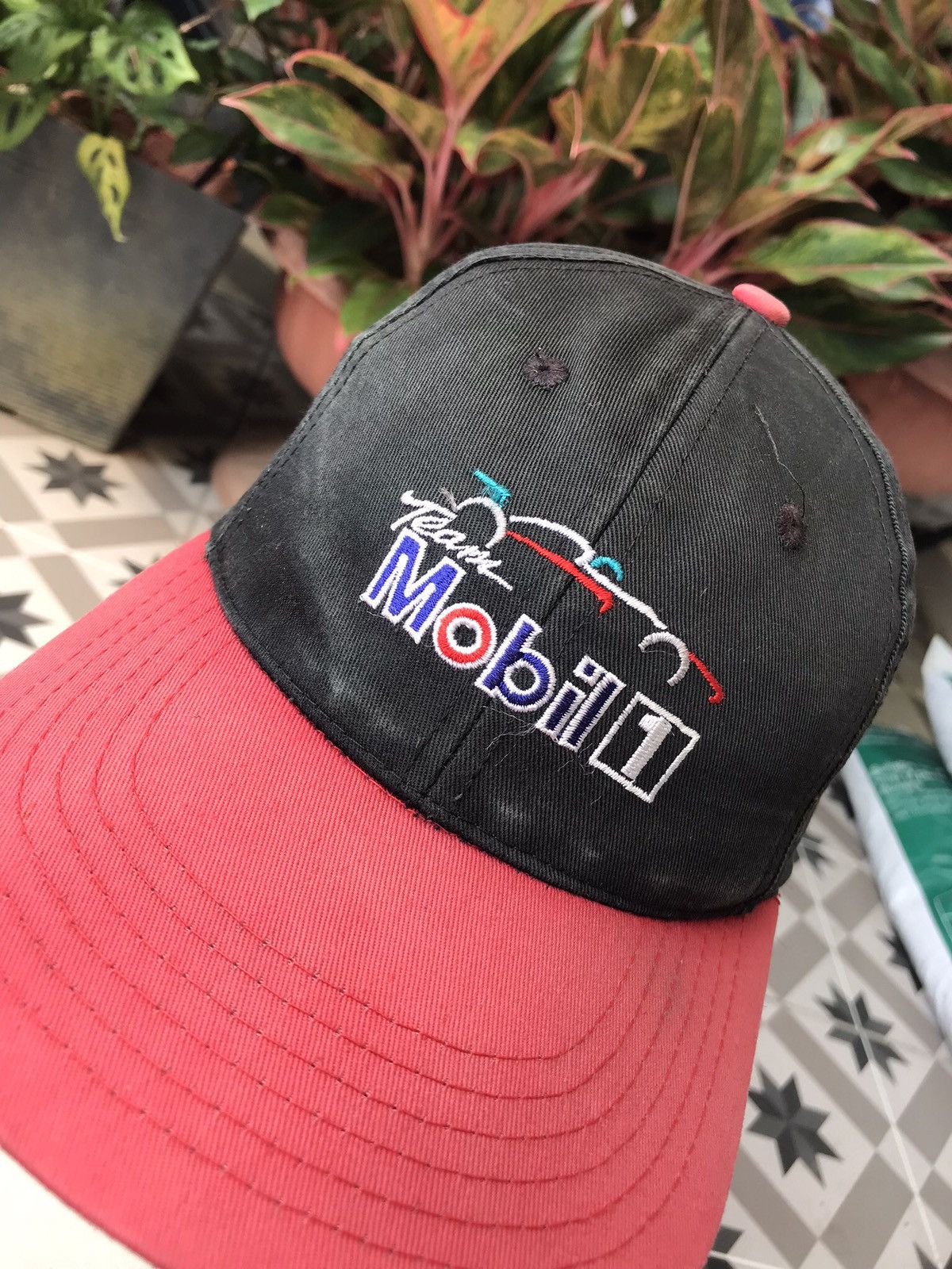 Formula 1 × Vintage VINTAGE 90’s SUNFADED TEAM MOBIL FORMULA ONE CAP HAT Size ONE SIZE - 6 Thumbnail