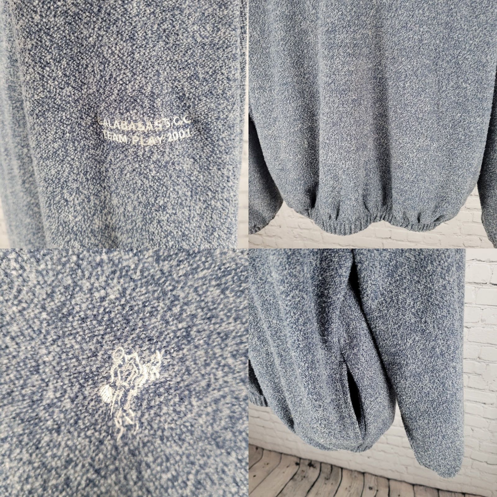 Vintage VTG Ashworth Calabasas GCC Team Play 2001 Golf Insulating Pullover Jacket L Men Blue Windbreaker Size US L / EU 52-54 / 3 - 8 Thumbnail