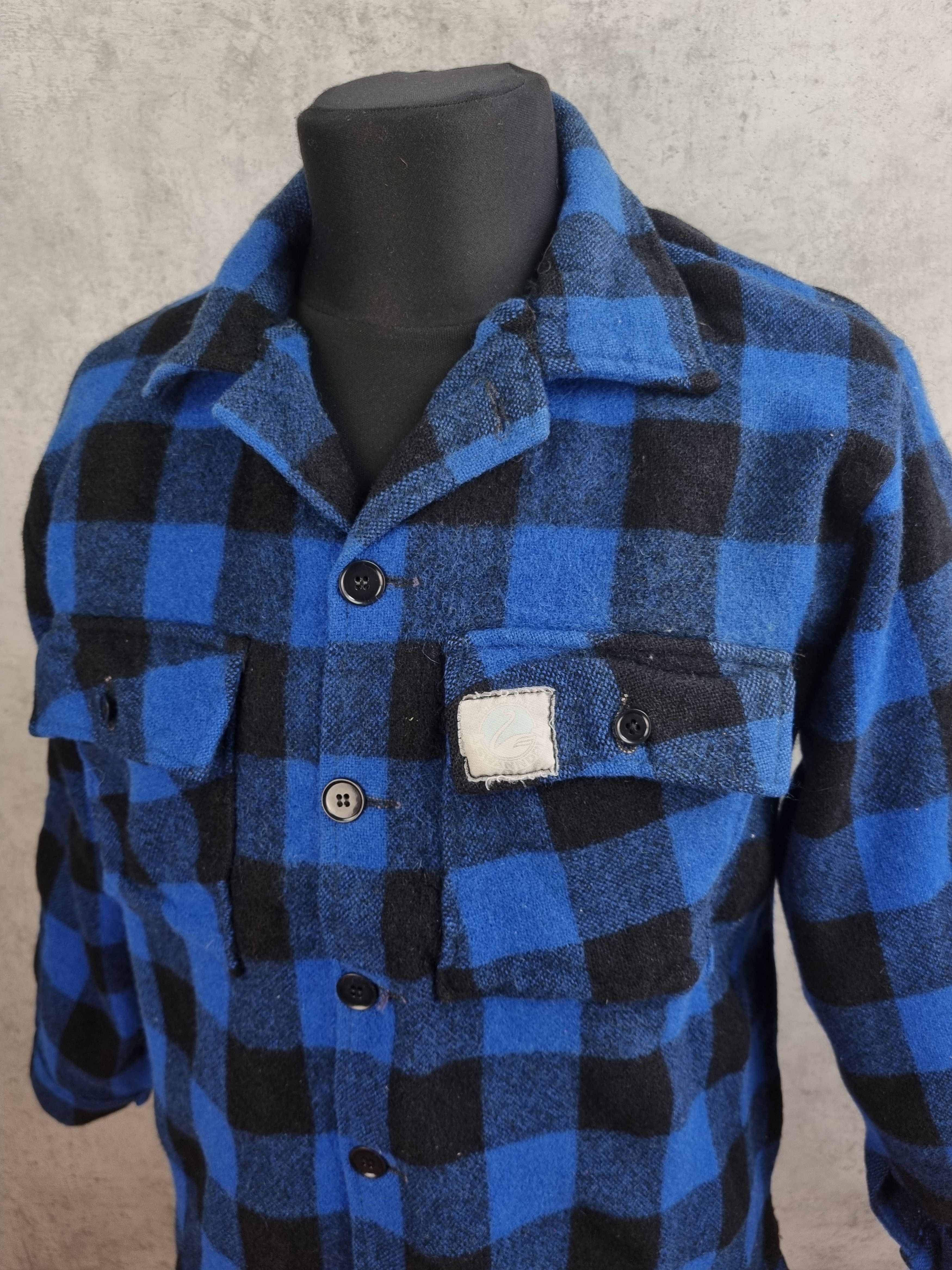 Flannel Swanndri 70s Wool Plaid Vintage Made in New Zealand Shirt Size US M / EU 48-50 / 2 - 11 Thumbnail