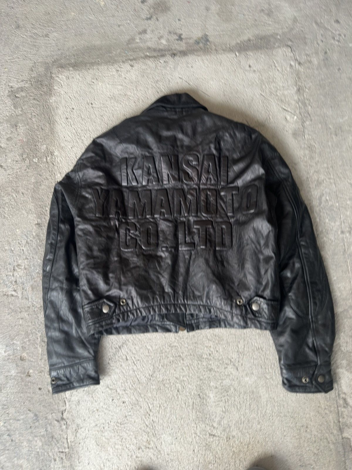 Kansai Yamamoto Vintage Kansai Yamamoto Leather Jacket Size US XS / EU 42 / 0 - 3 Thumbnail