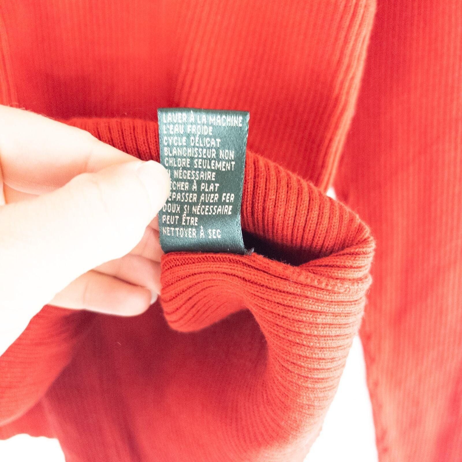 Lauren Ralph Lauren Lauren Ralph Lauren Vintage Red Solid Sweater Womens Medium Size M / US 6-8 / IT 42-44 - 9 Thumbnail