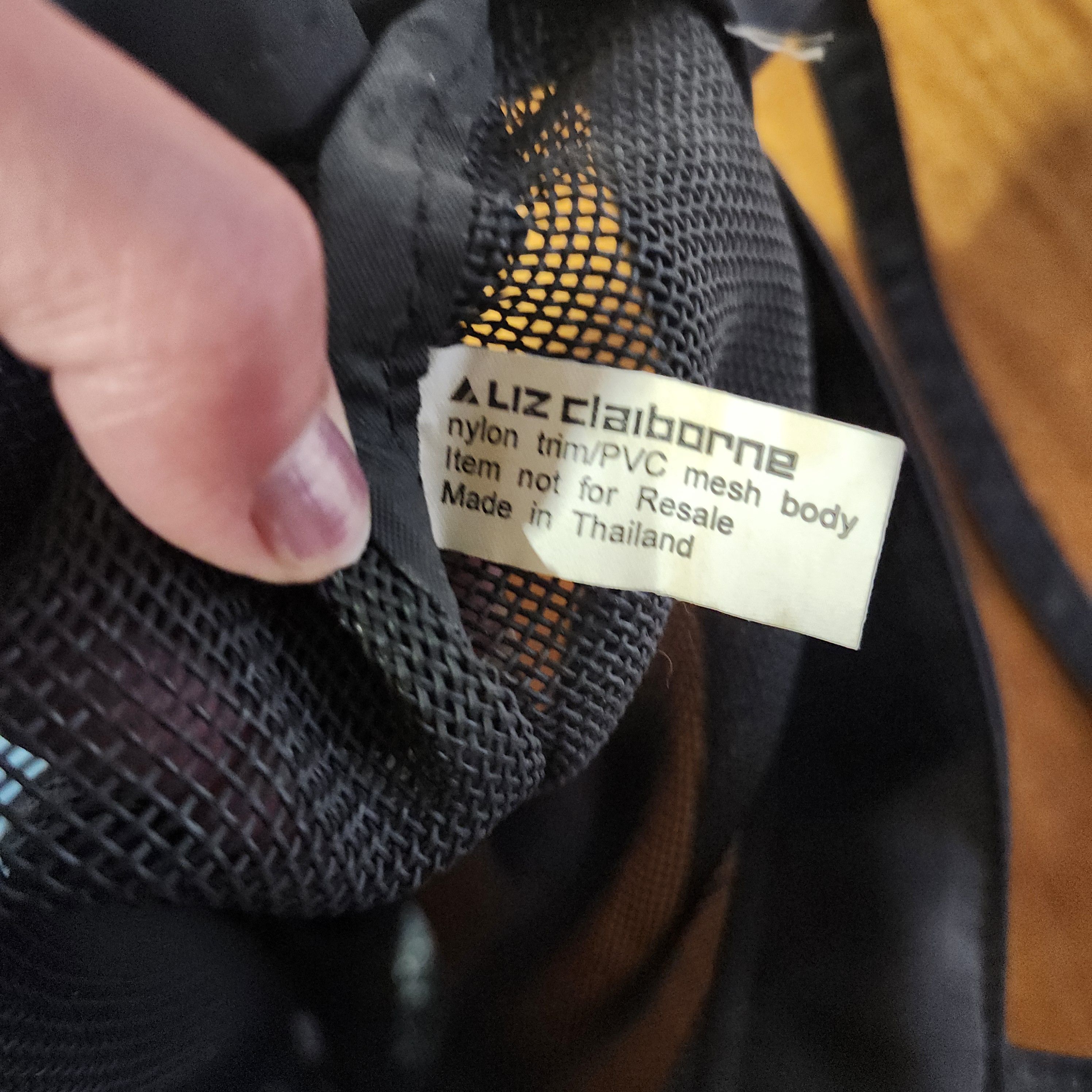 Liz Claiborne Elisabeth by Liz Claiborne Black Mesh Tote Beach Bag Travel Size ONE SIZE - 5 Thumbnail