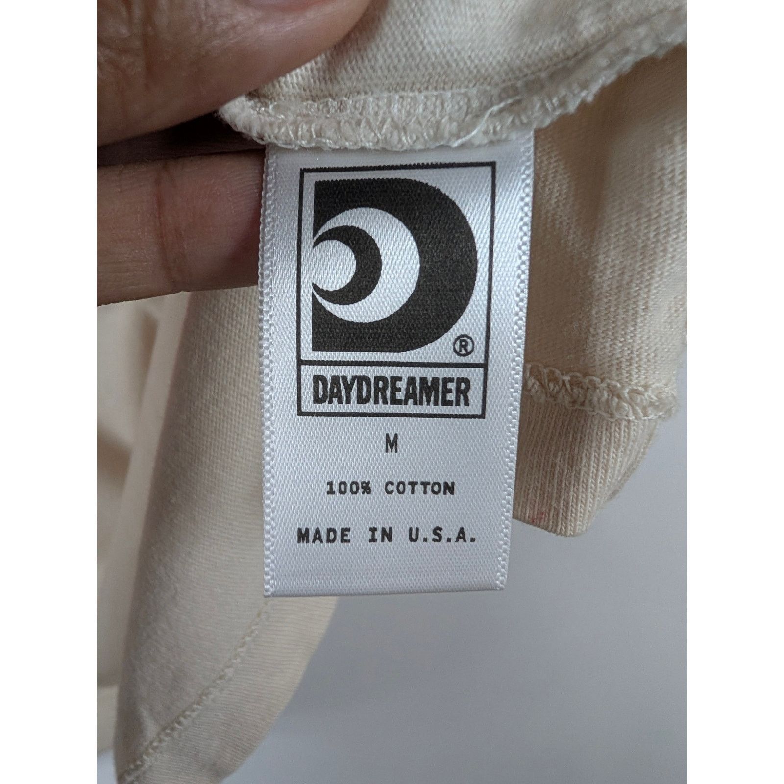 REVOLVE Revolve Daydreamer 87 Oversized Jersey Dirty White Tee Shirt Size M / US 6-8 / IT 42-44 - 5 Thumbnail