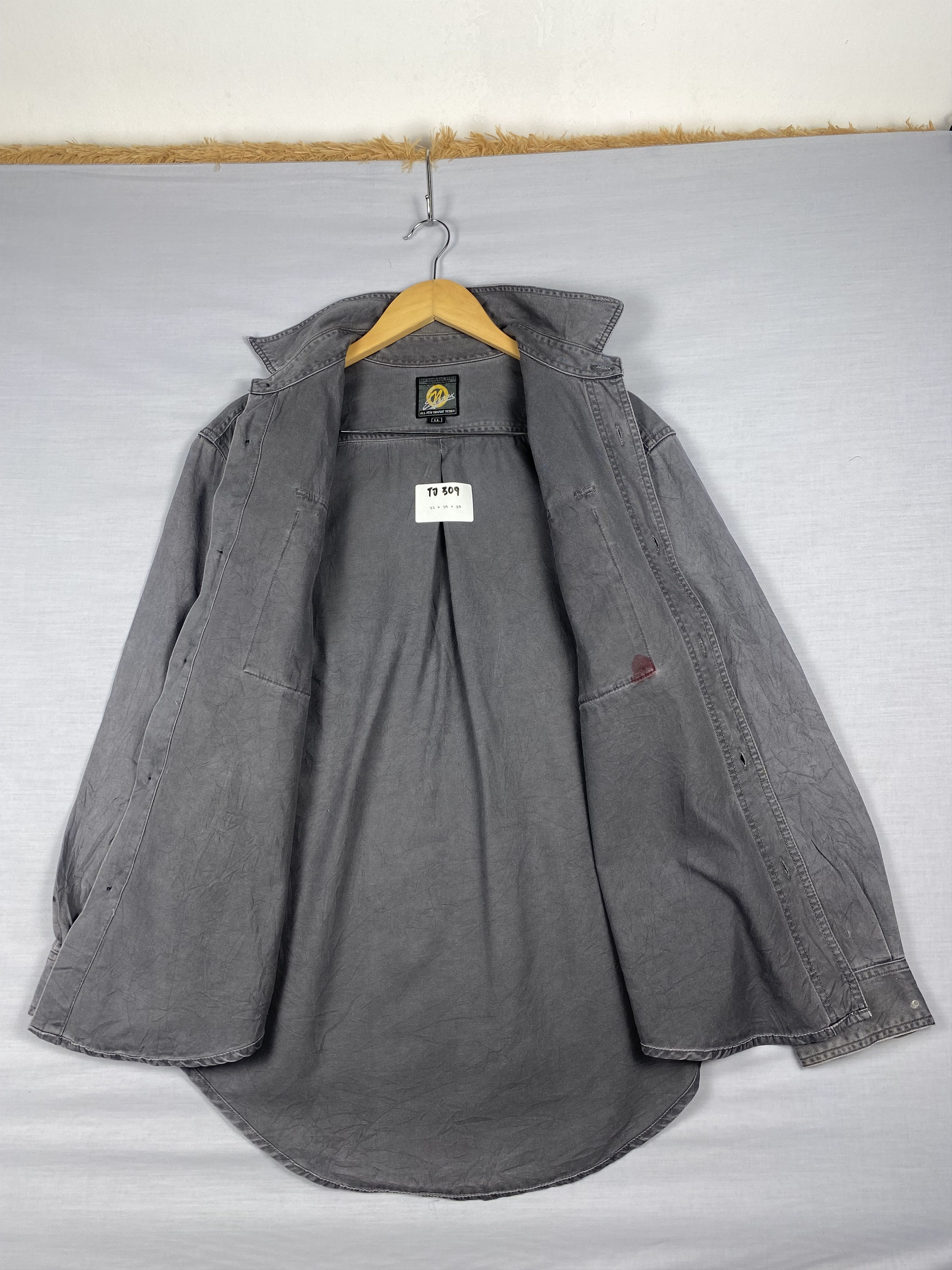 Japanese Brand Vintage Japanese Brand Button Up Twill Workwear Shirt Size US L / EU 52-54 / 3 - 3 Thumbnail
