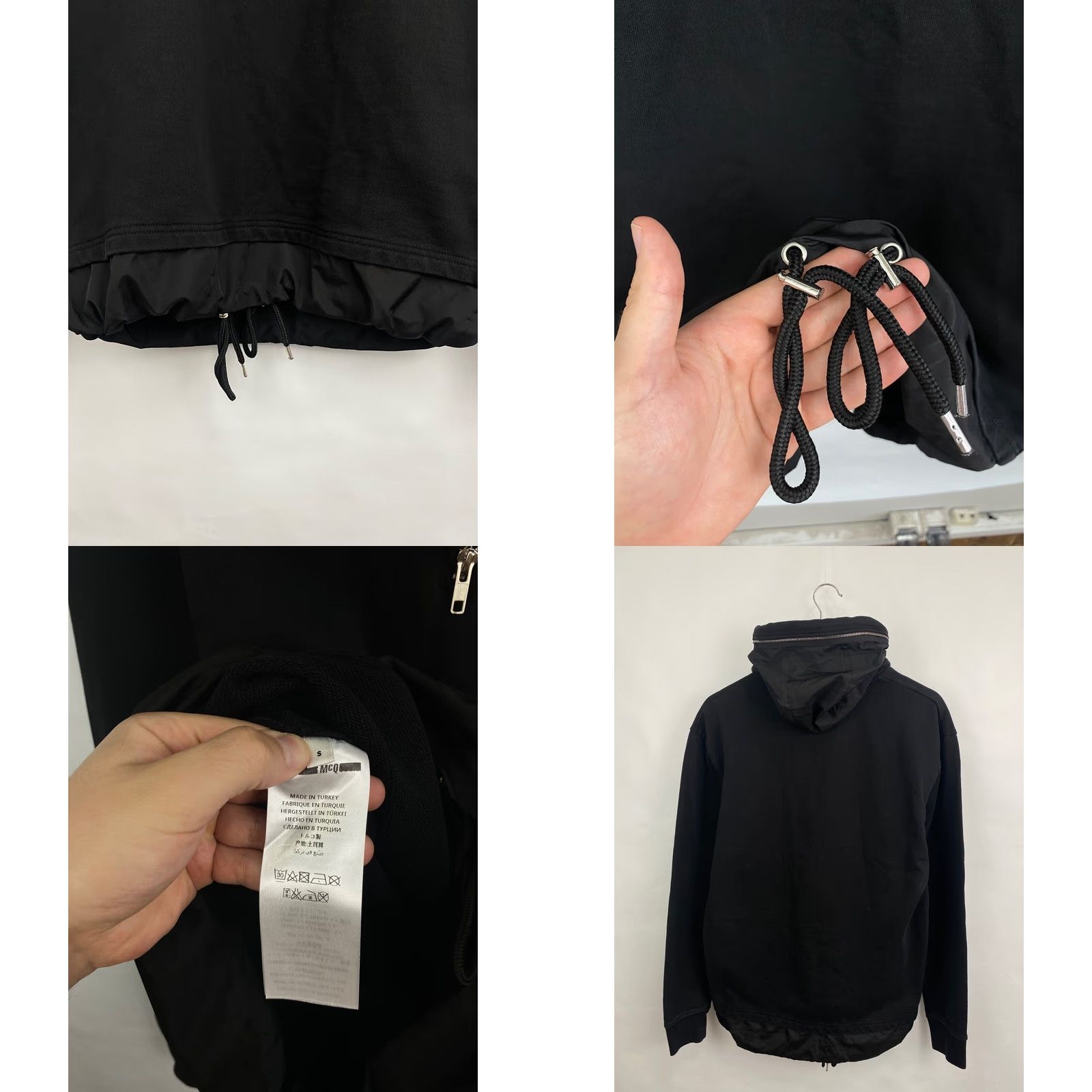 Alexander McQueen Alexander McQueen Hoodie Zipped Collar Black Y2K Retro Rare Size S Mens Size US S / EU 44-46 / 1 - 8 Thumbnail
