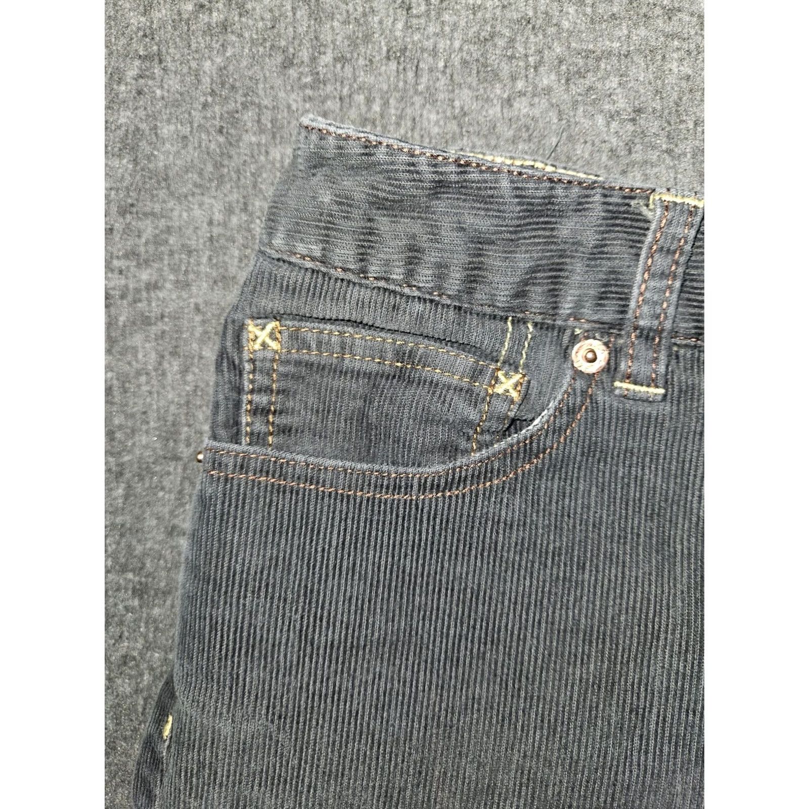 Polo Ralph Lauren Polo Jeans Co Ralph Lauren Pants Women's 10 Gray Corduroy Straight Leg Casual 90s Y2K Womens Size 32" / US 10 / IT 46 - 6 Thumbnail