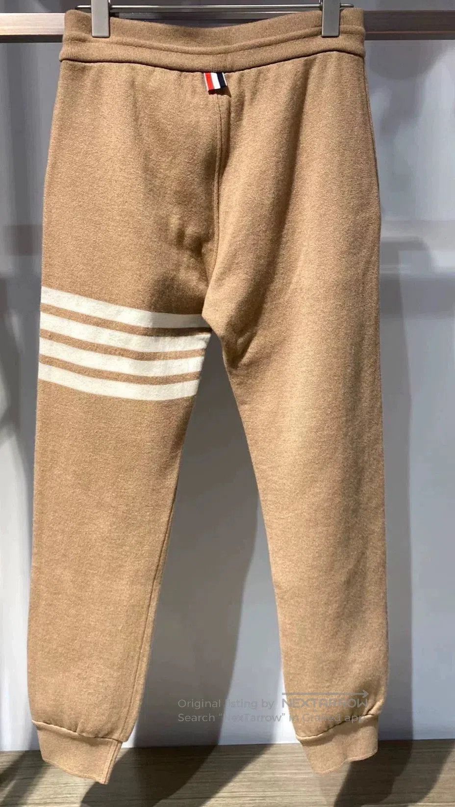 Thom Browne Thom Browne Women's Beige 4-Stripe Sweatpants. Size 39" - 2 Thumbnail