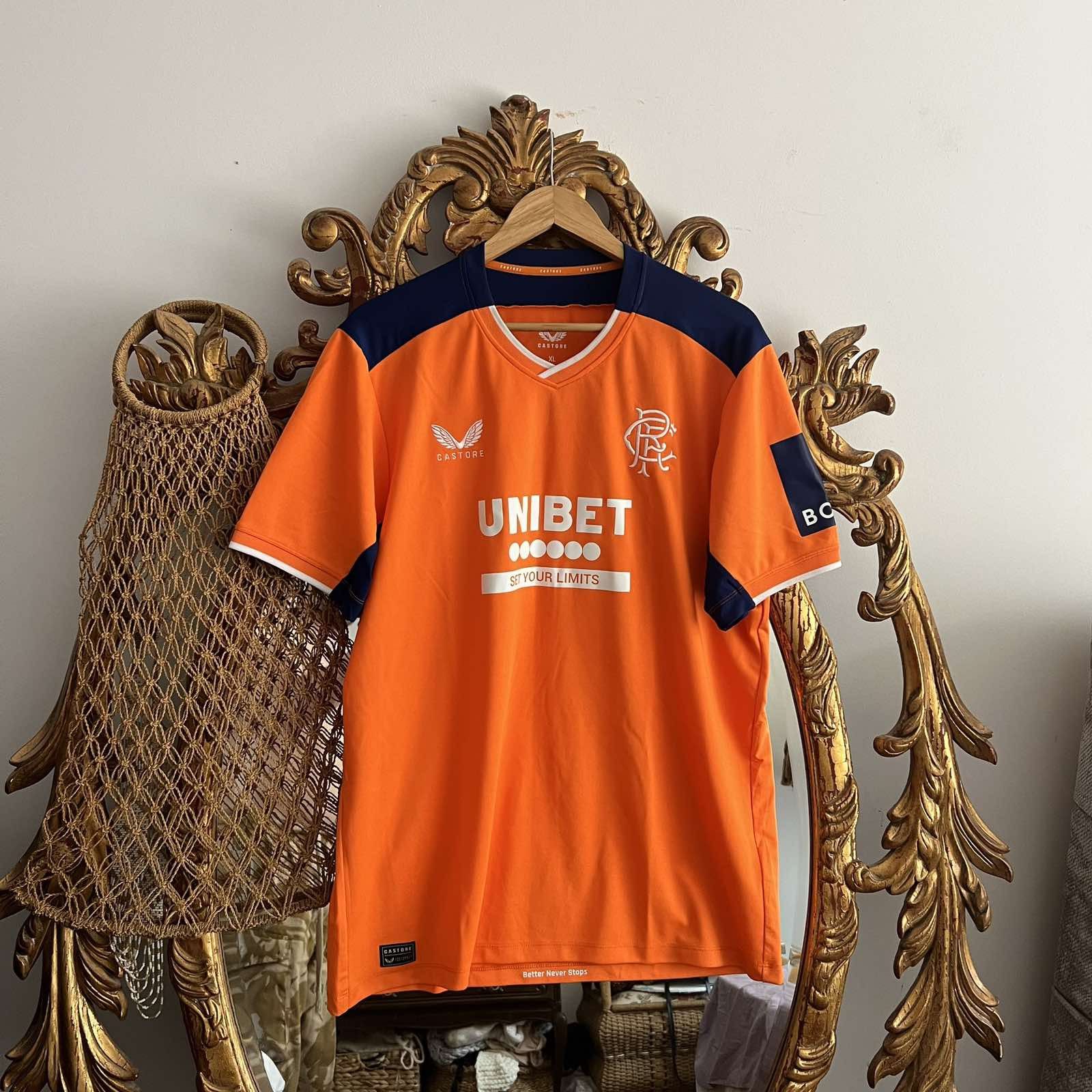 Castore Castore Rangers Official Soccer Jersey T Shirt Sz XL Size US XL / EU 56 / 4 - 1 Thumbnail
