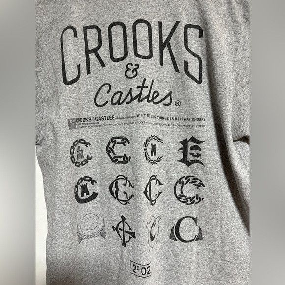 Crooks & Castles Crooks & Castles Graphic Tee - Medium - Gray Size US M / EU 48-50 / 2 - 4 Thumbnail