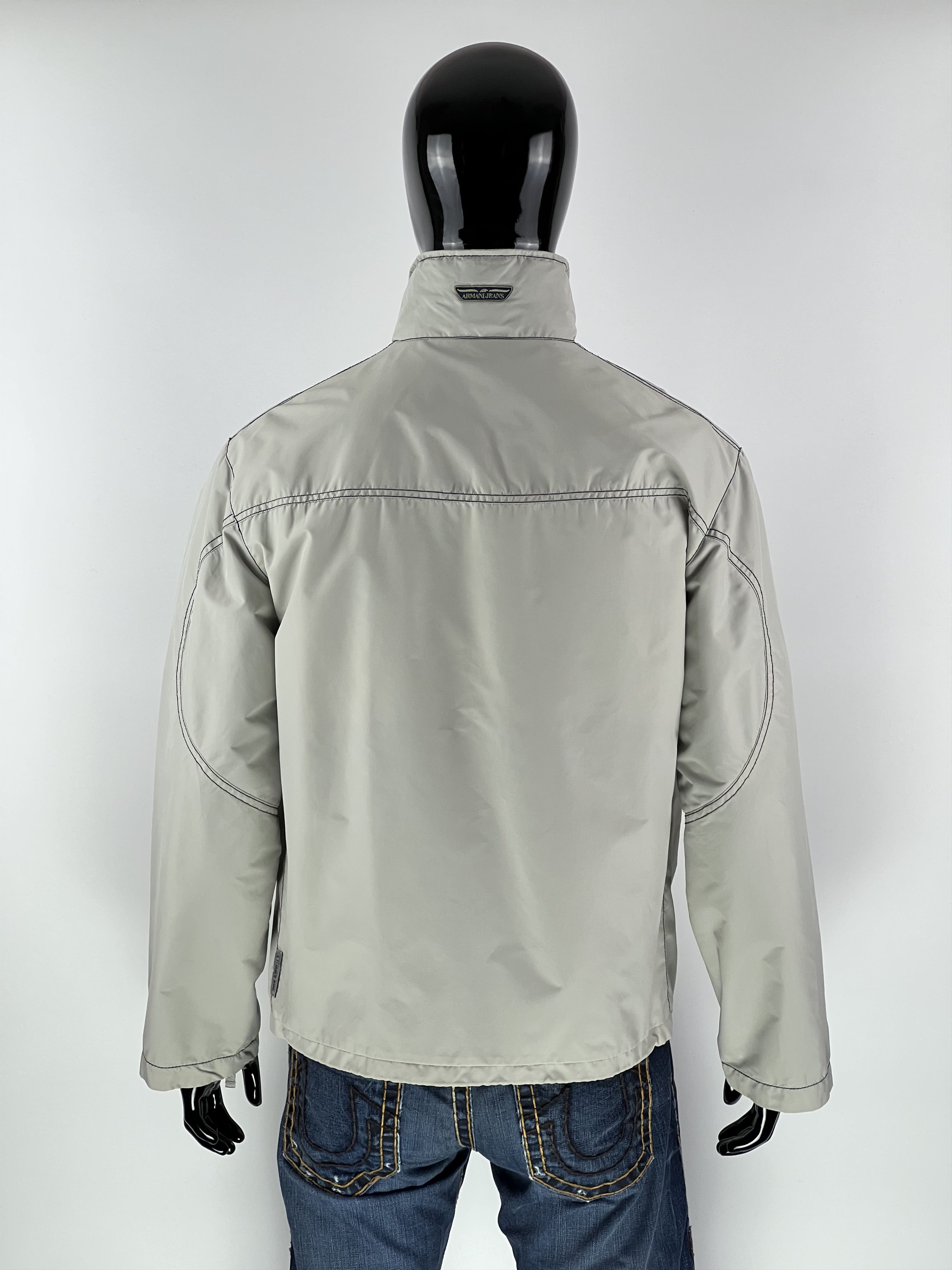 Armani Vintage Armani Jeans Men's Gray Nylon Jacket Size EU48 Size US M / EU 48-50 / 2 - 2 Thumbnail