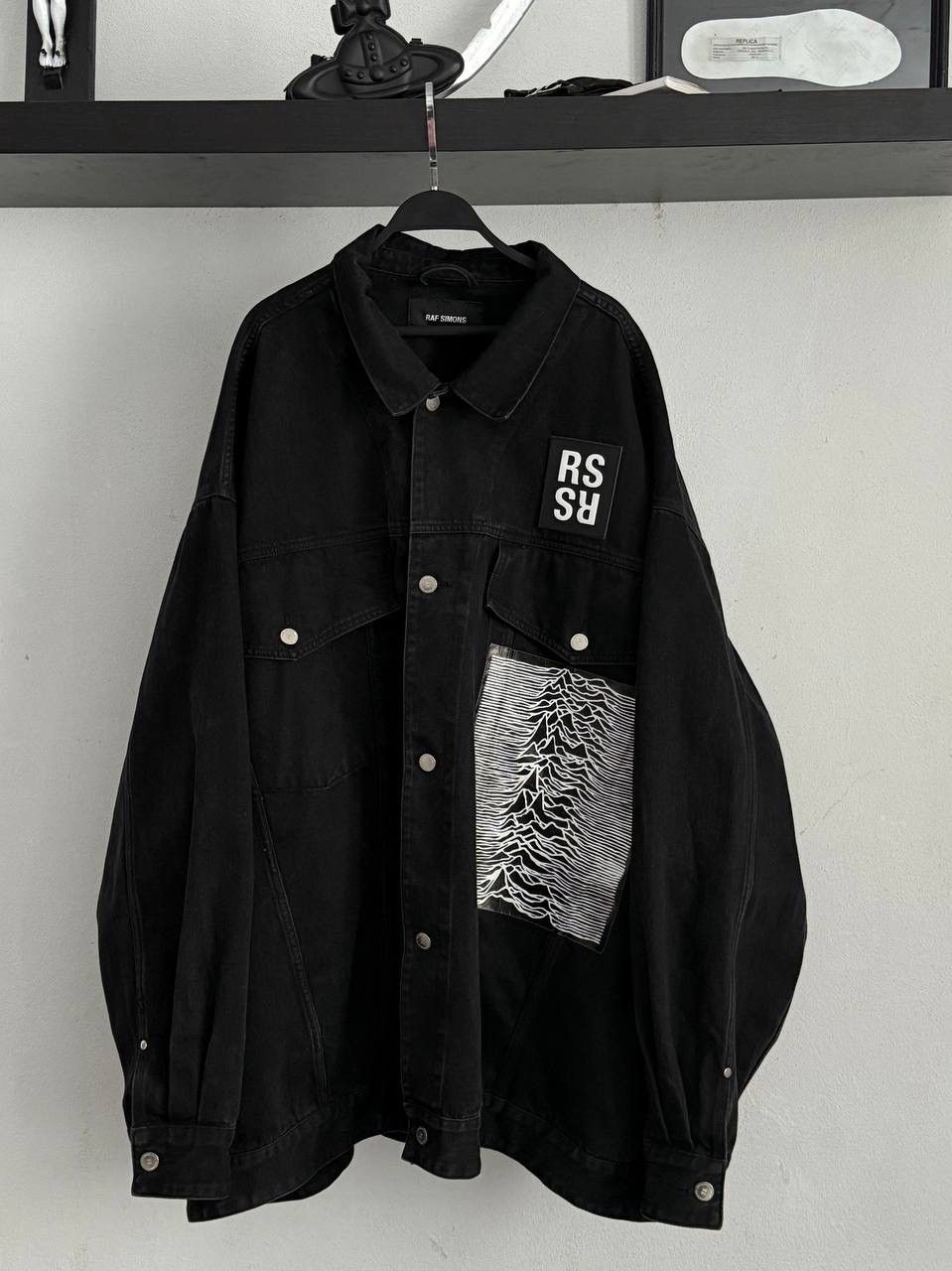 Raf Simons RAF Simon’s Joy Division Unknown Pleasures Denim Jacket Size US XL / EU 56 / 4 - 1 Thumbnail