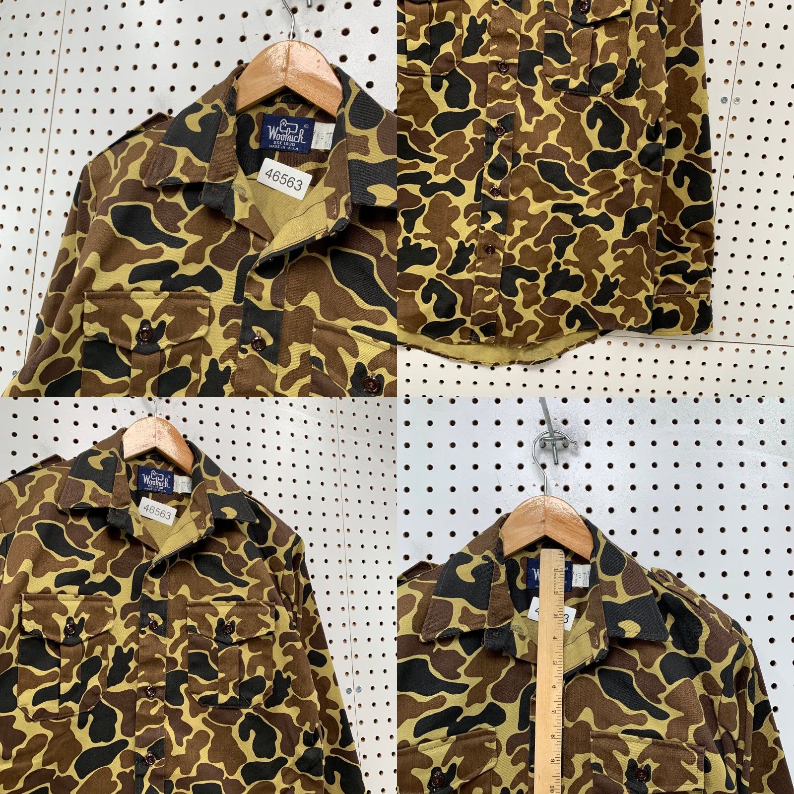 Vintage VINTAGE Woolrich Duck Camo Button Shirt Mens Small Camouflage 60s 70s Made USA Size US S / EU 44-46 / 1 - 8 Thumbnail