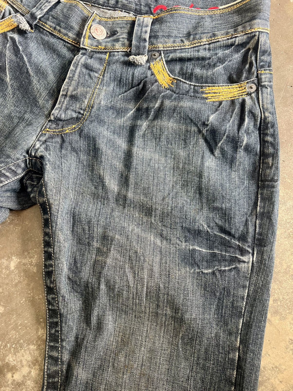 291295=Homme Vintage 291295 Homme Dyed Washed Flare Jeans Size US 34 / EU 50 - 7 Thumbnail