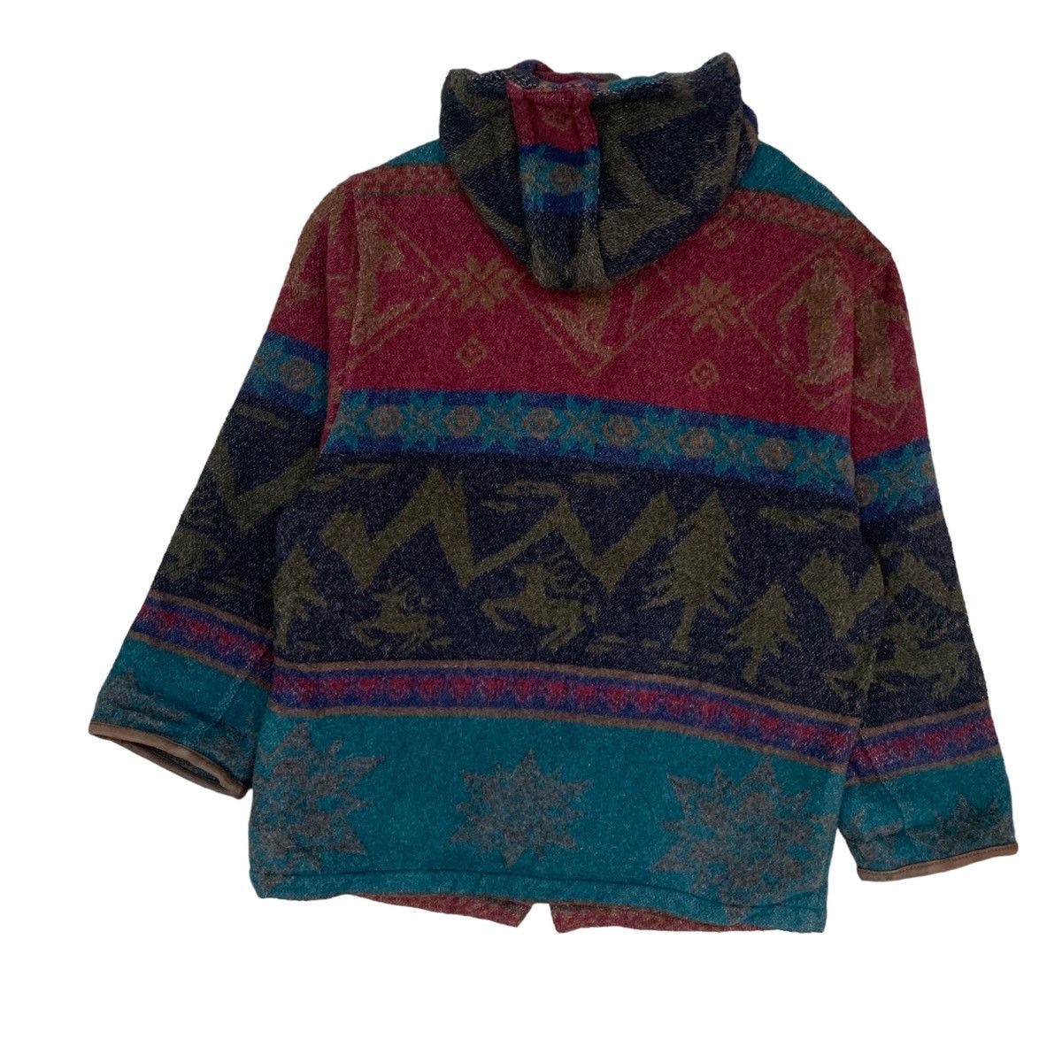 L.L. Bean 🔥Vintage LL Bean Aztec Wool Zipper Jacket Size S / US 4 / IT 40 - 7 Thumbnail