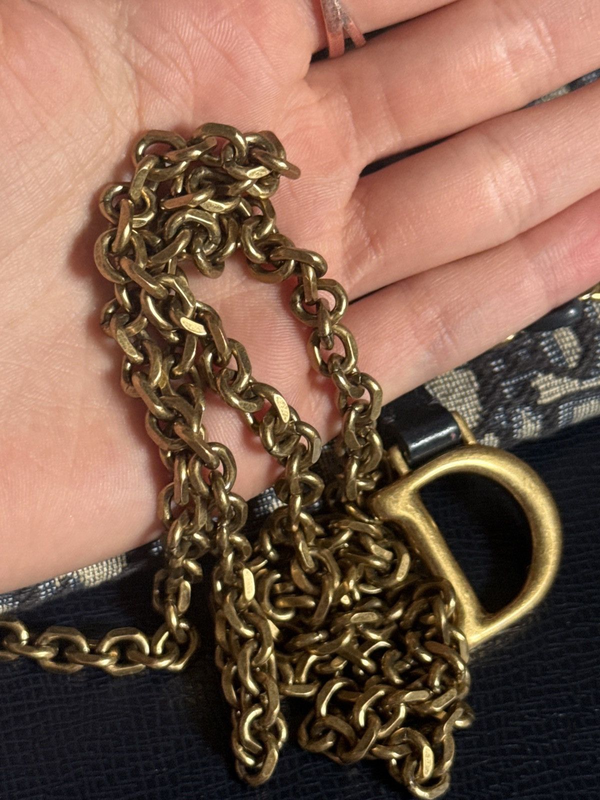 Dior Small Saddle Pouch with Chain Size ONE SIZE - 5 Thumbnail