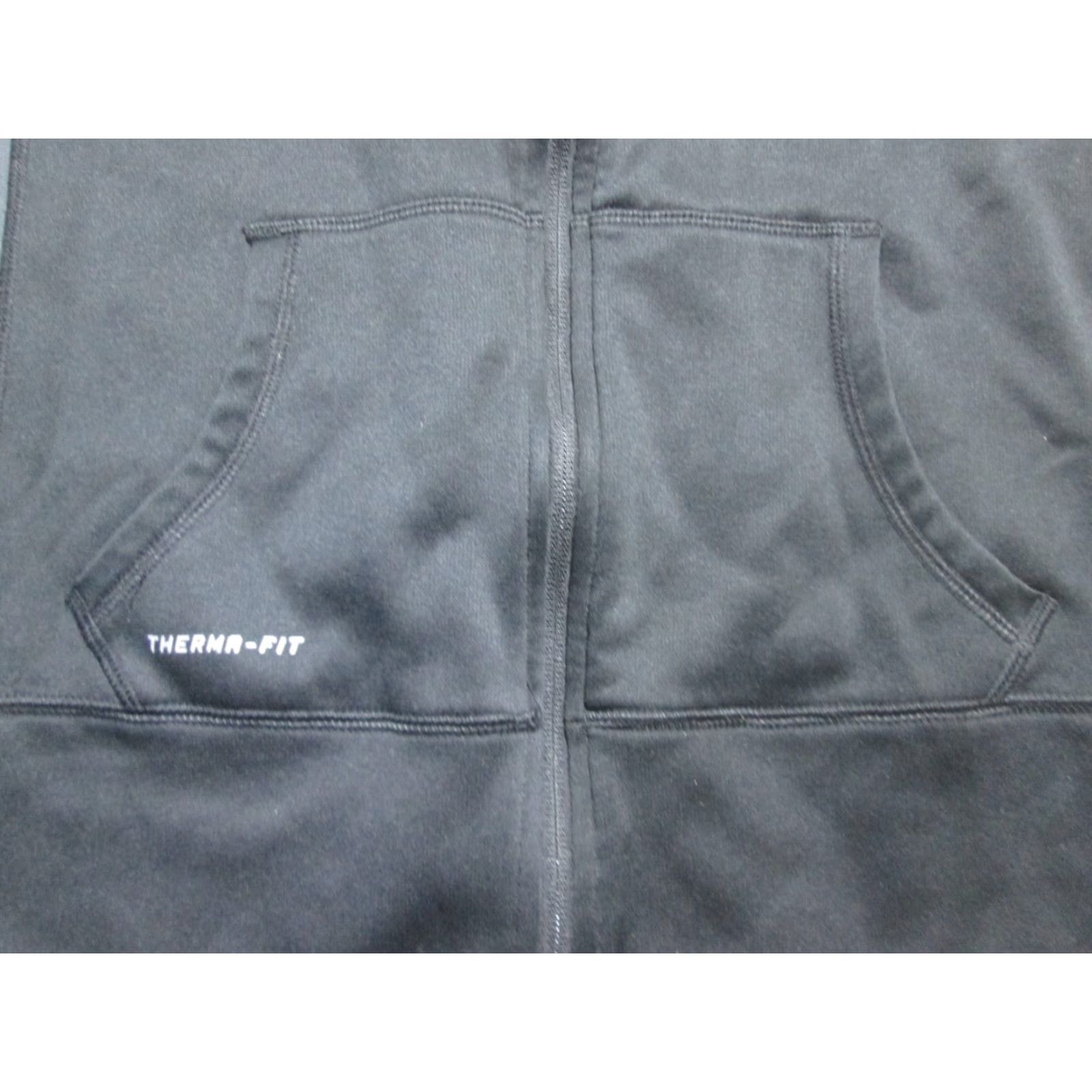 Nike Nike Womens Track Jacket S Black Therma-Fit Hooded Active Outerwear Jacket Zip Pockets Solid Long Sleeve Size S / US 4 / IT 40 - 3 Thumbnail
