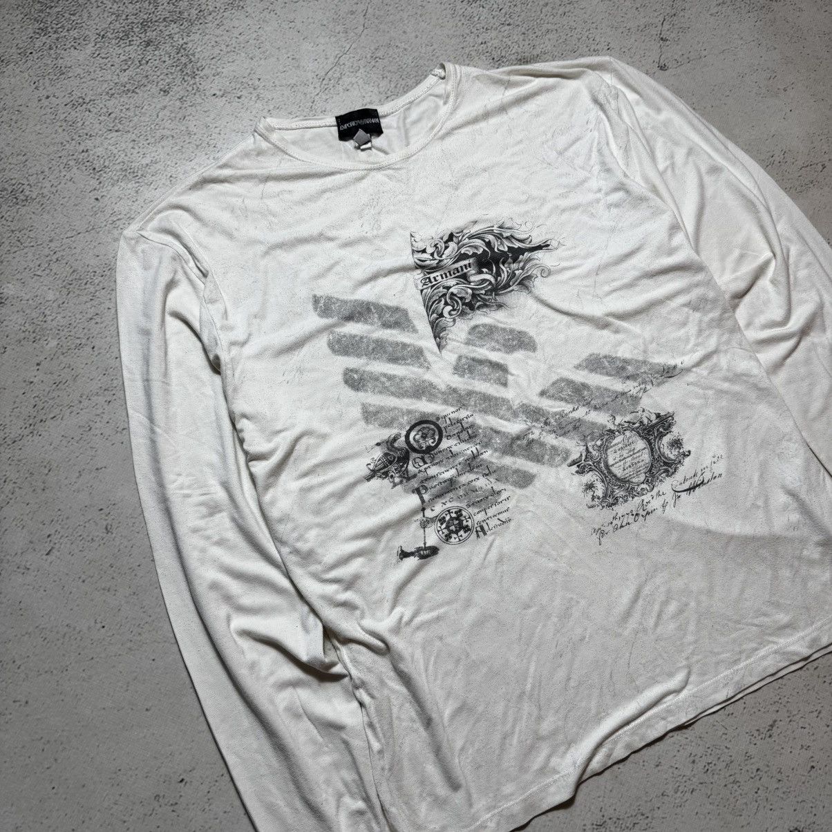 Affliction archive slim fit longsleeve armani with big logo Size US L / EU 52-54 / 3 - 2 Thumbnail