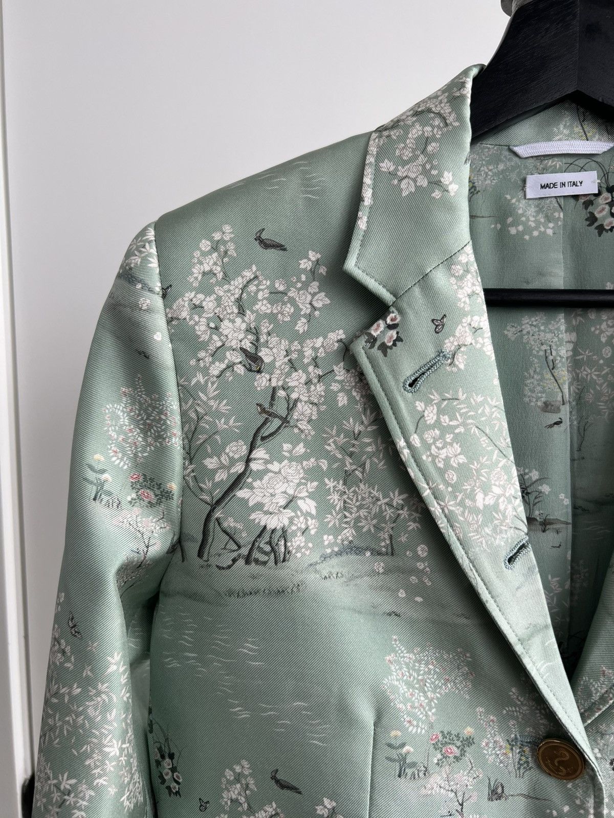 Thom Browne Silk Cherry Blossom Blazer Size M / US 6-8 / IT 42-44 - 2 Thumbnail